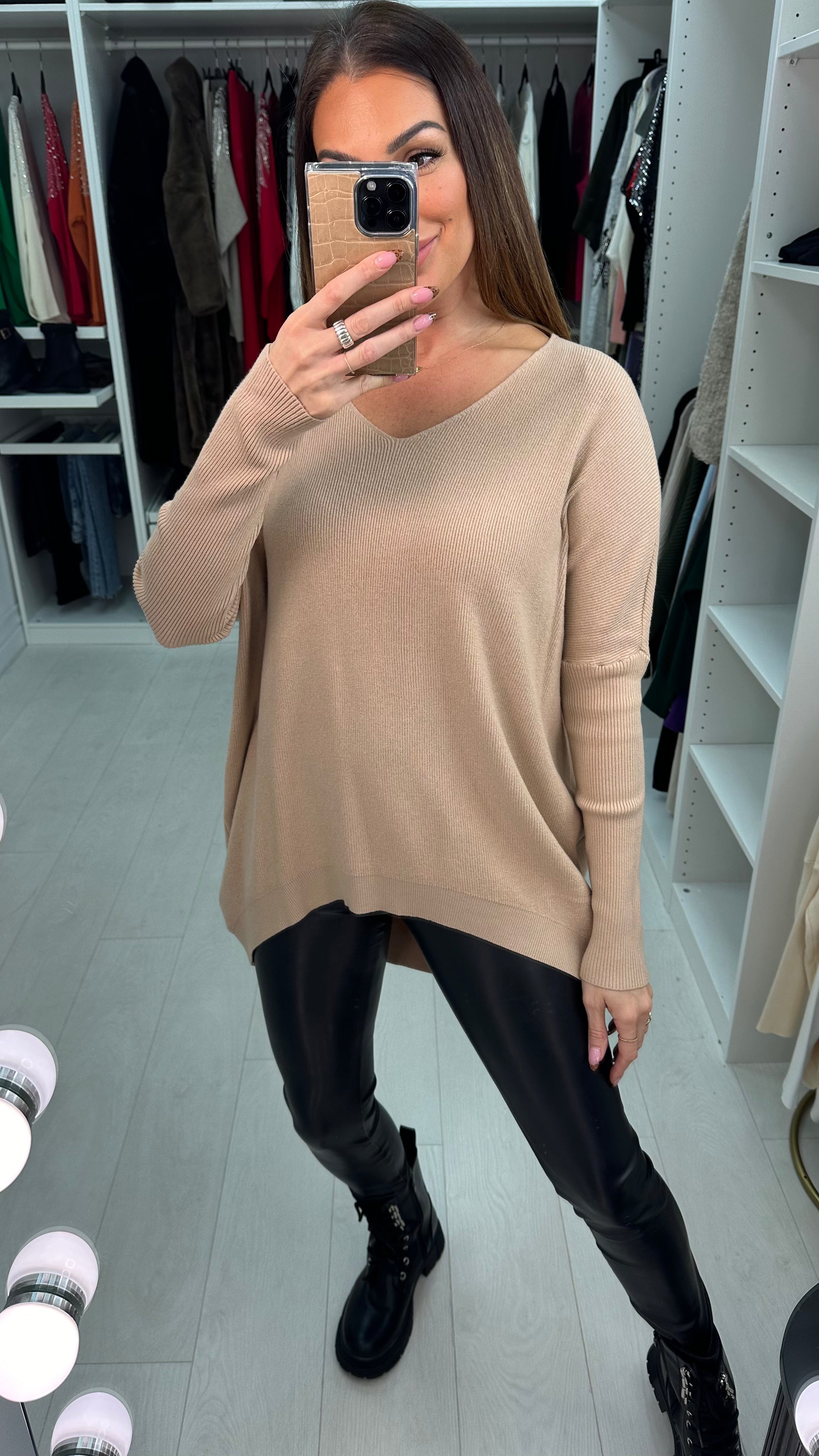 Zain Panel Lace Back Detail Jumper