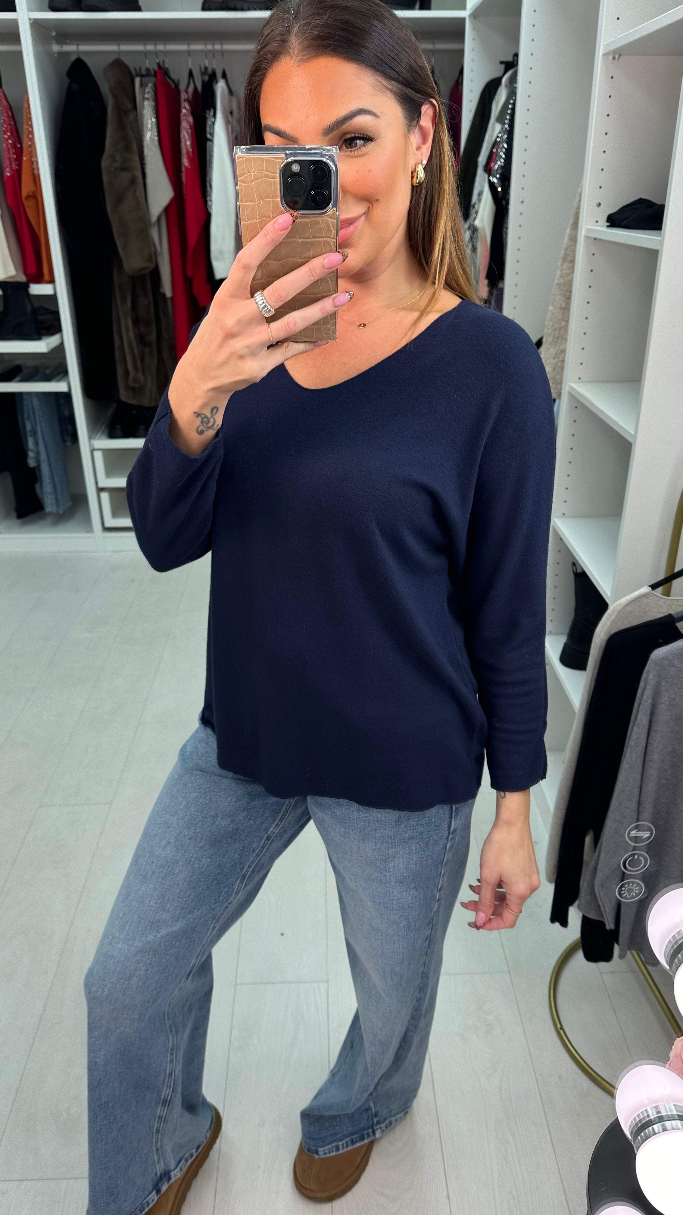 Tansey Super Soft Plain Knit Jumper