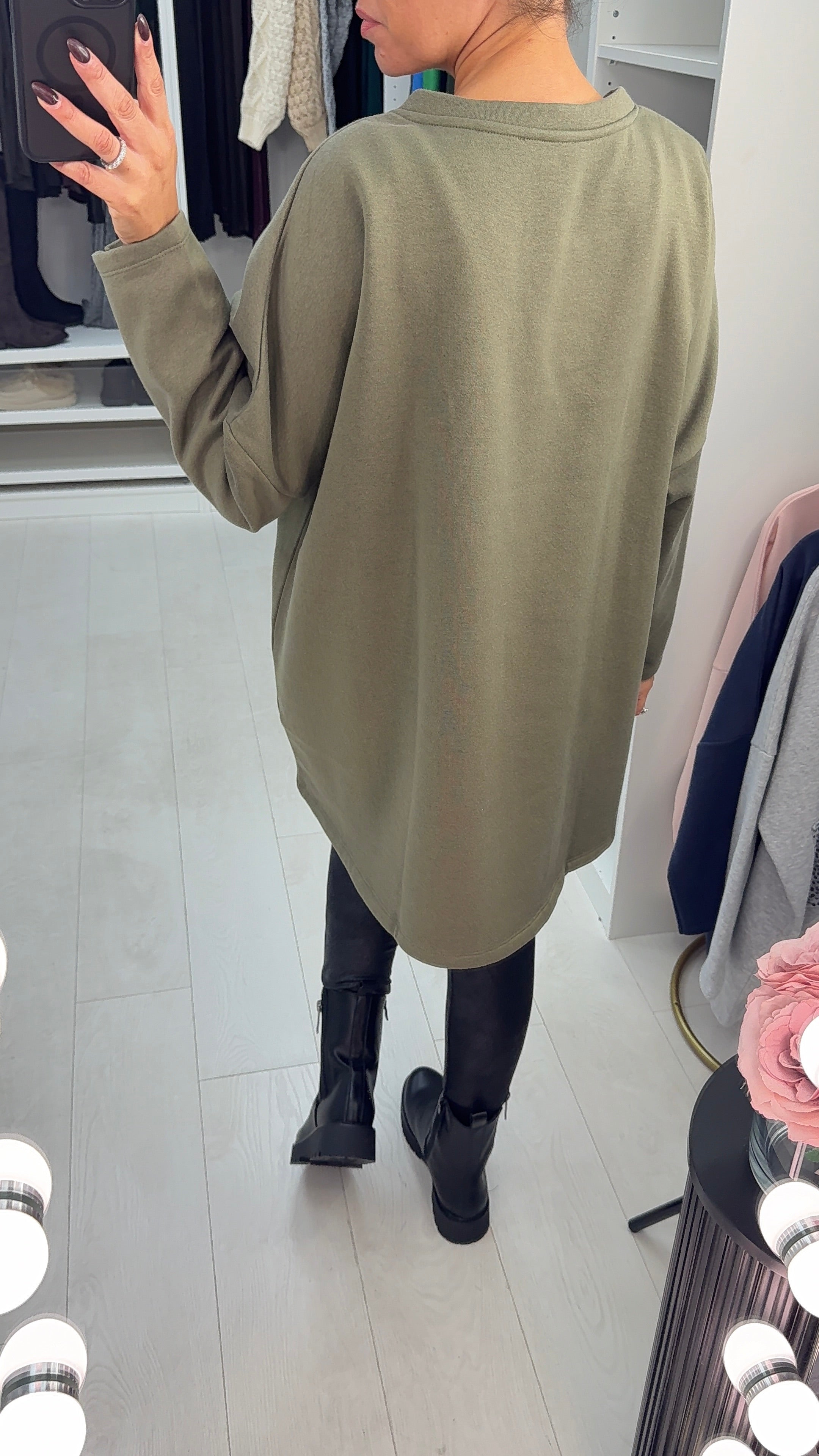 Tilly Sequin Bow Loose Fit Sweatshirt