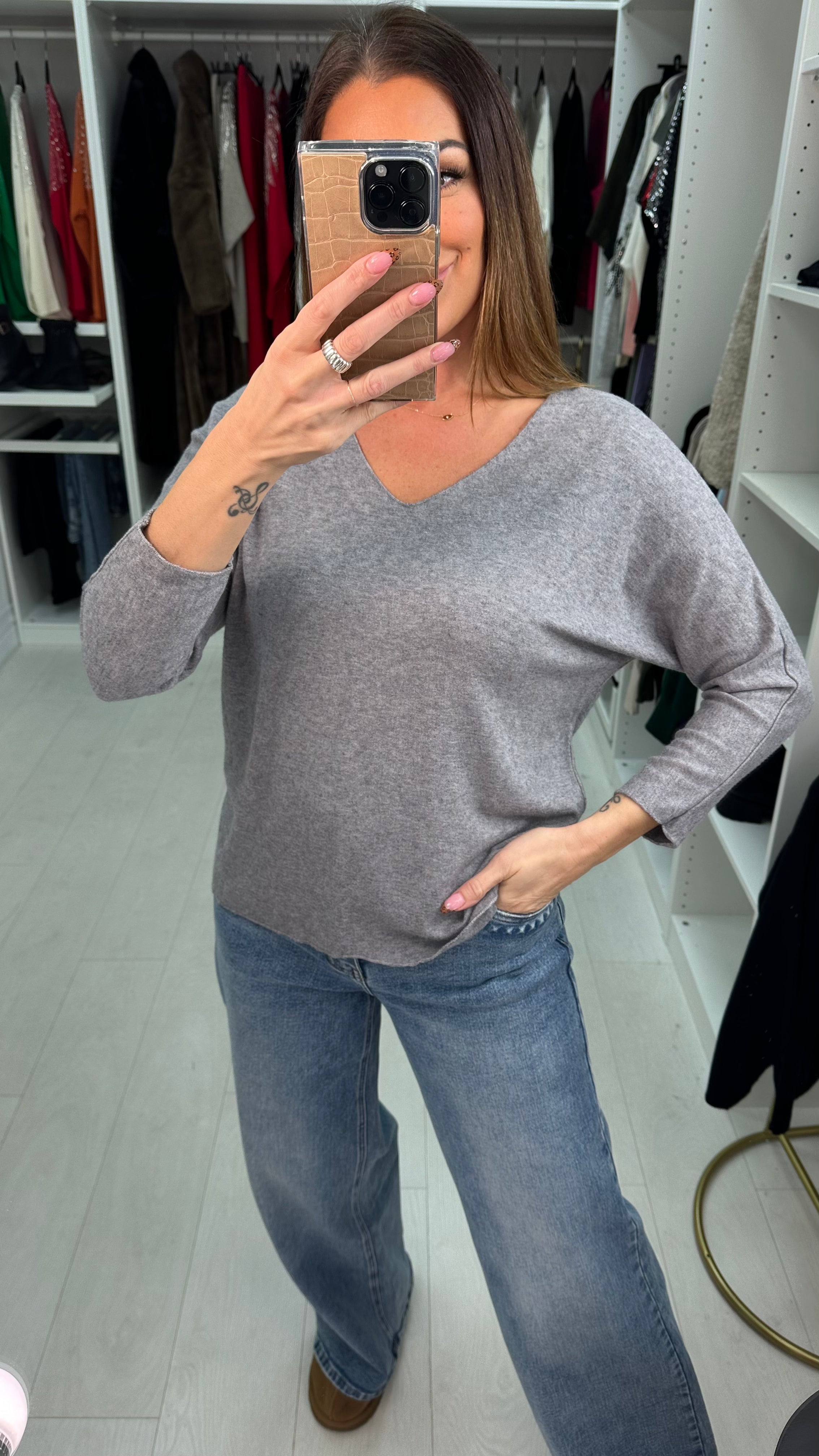 Tansey Super Soft Plain Knit Jumper