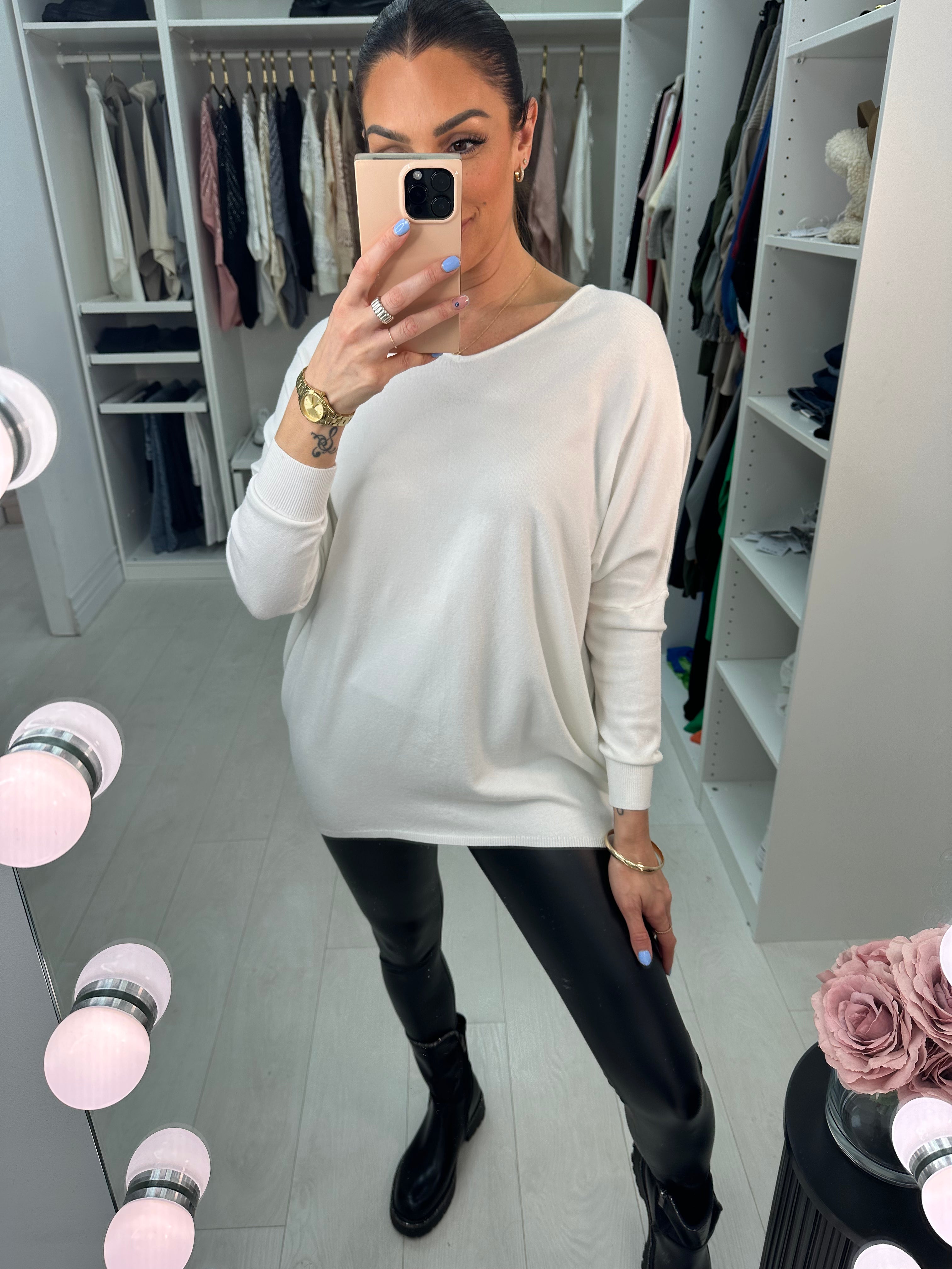 Sorai Diamante Cross Back Detail Jumper