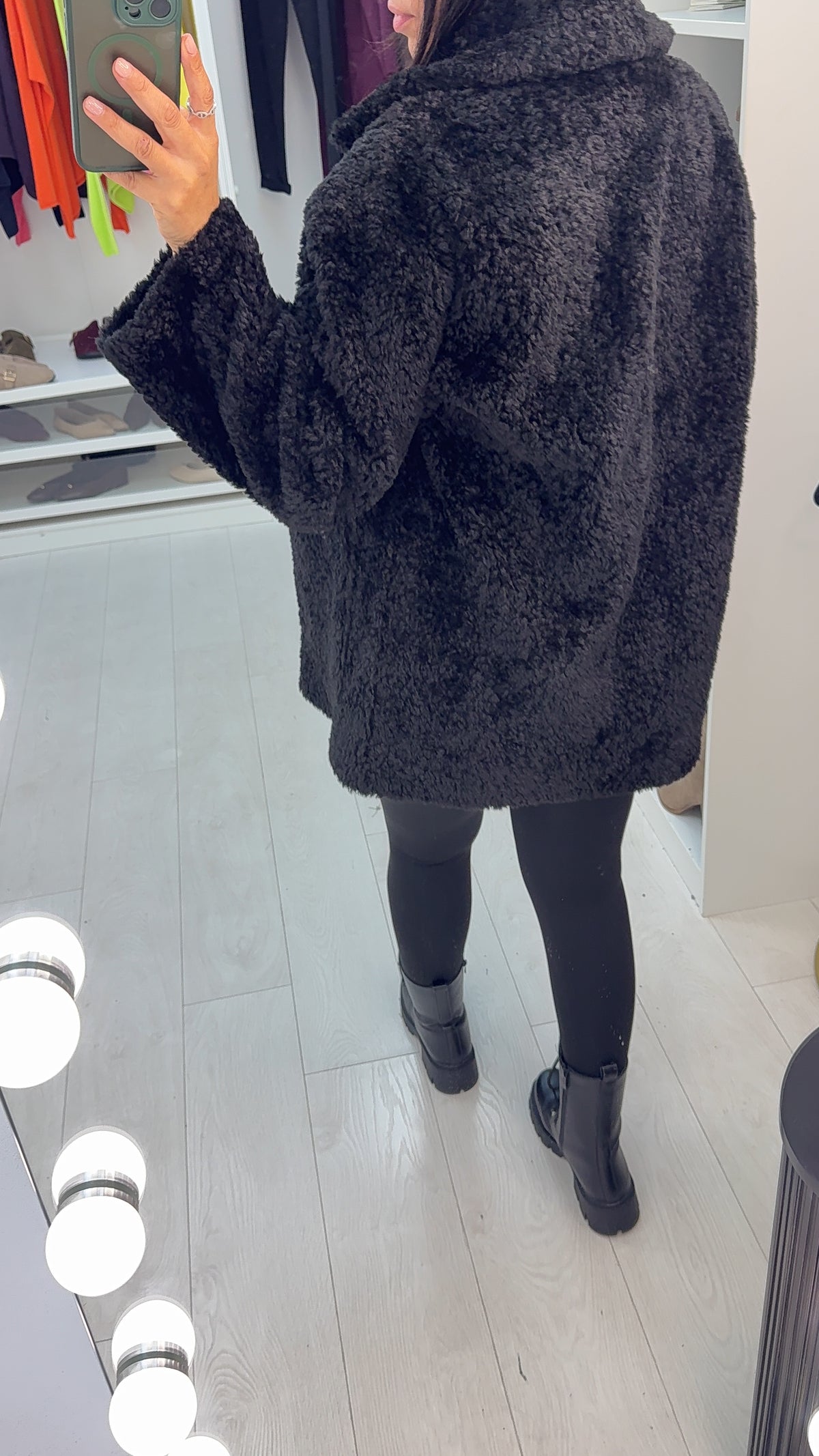 Soraya Plain Teddy Coat