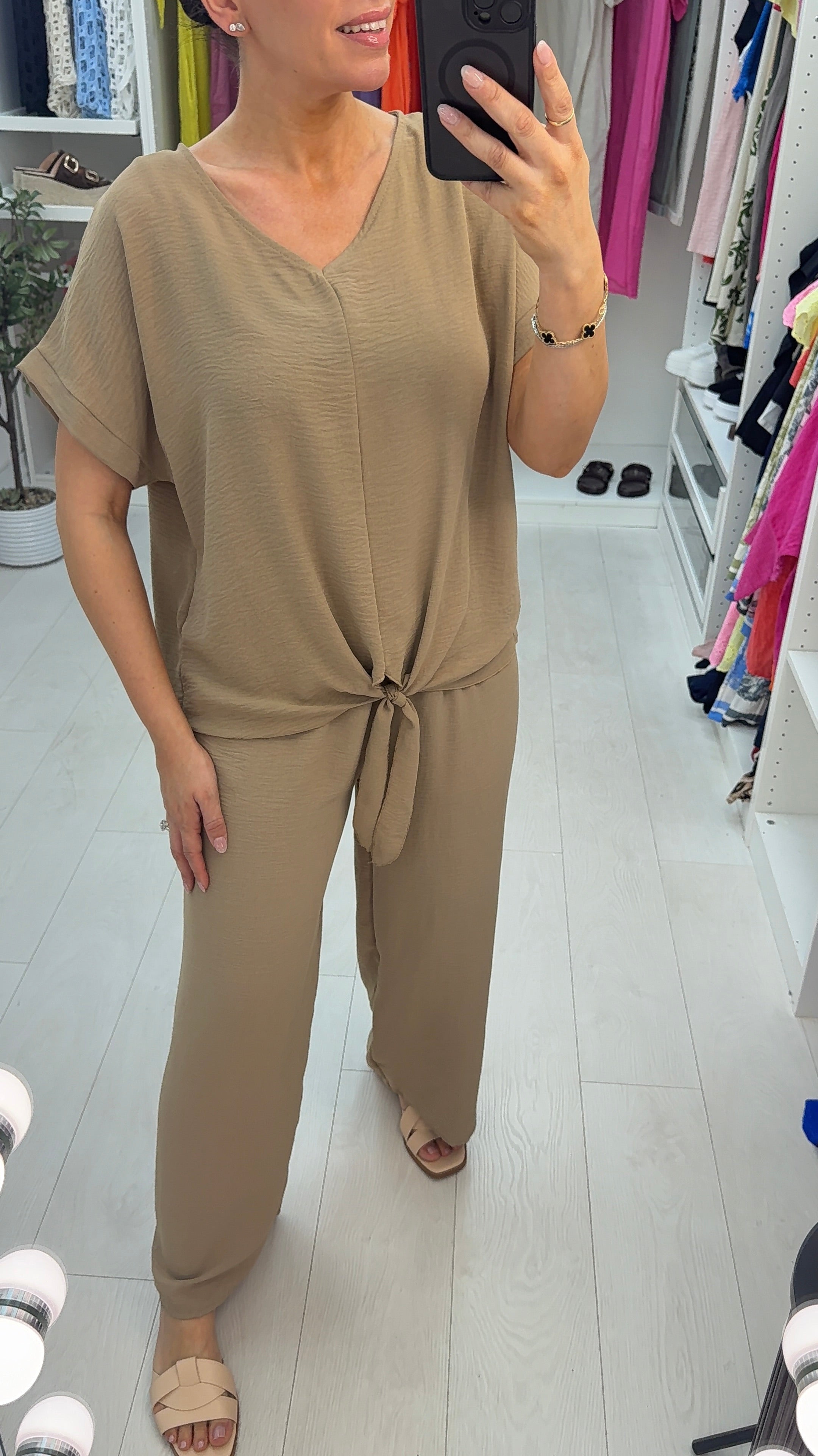 Dimelo Tie Front Co-ord Set
