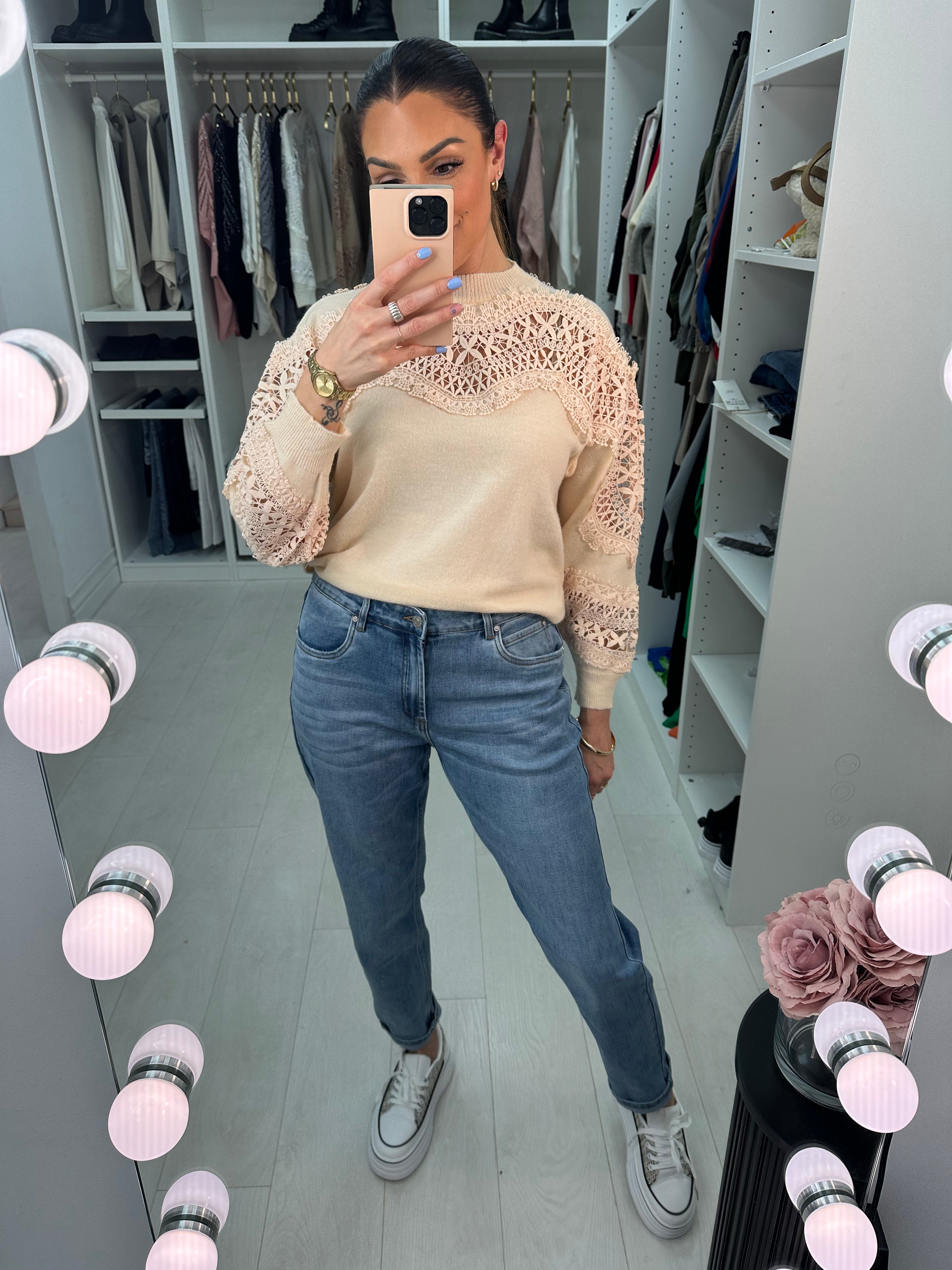 Malania Denim High Waist Jeans