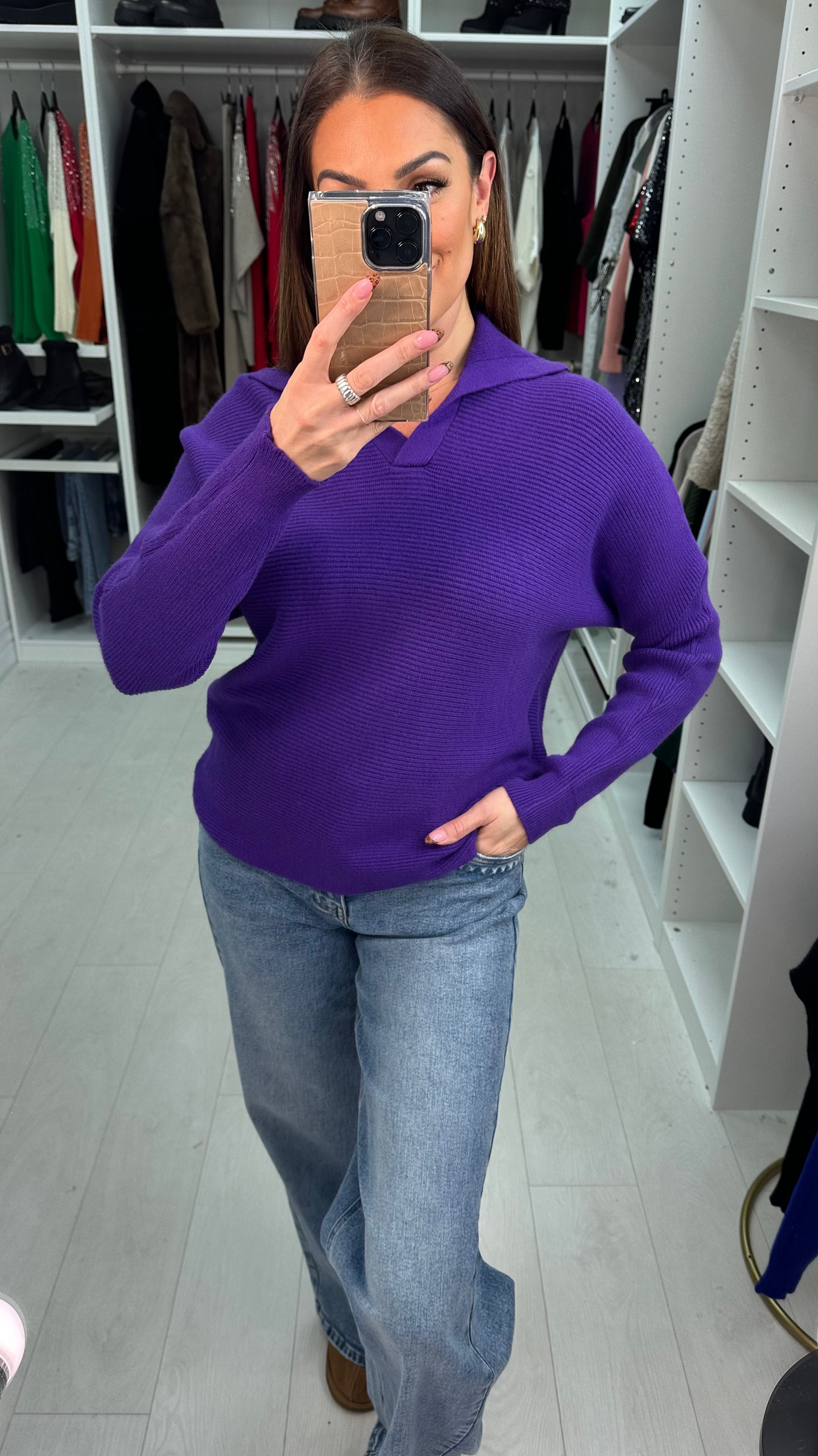 Archi Polo Collar Knit Jumper