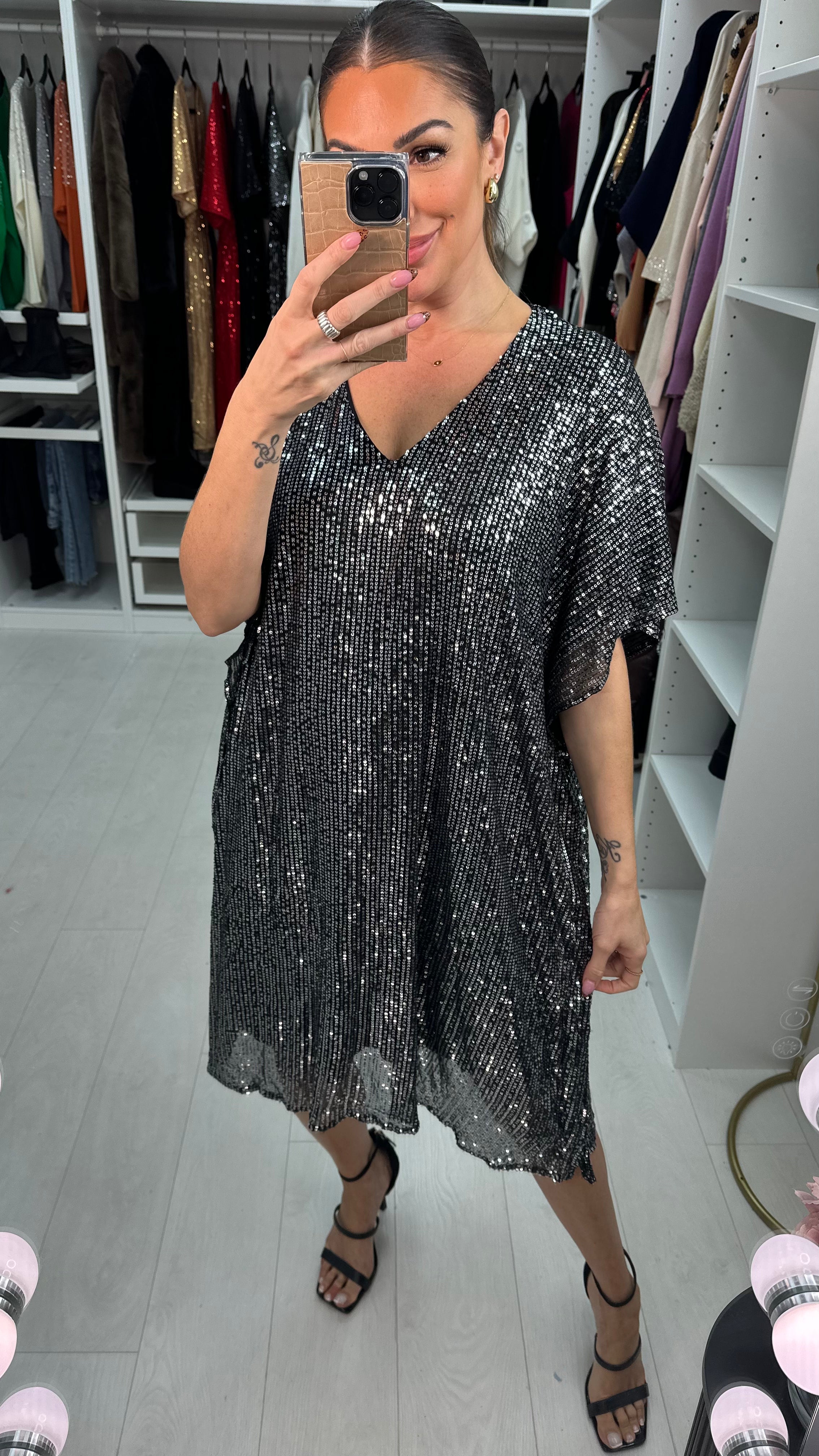 Zarah Sequin Loose fit Dress