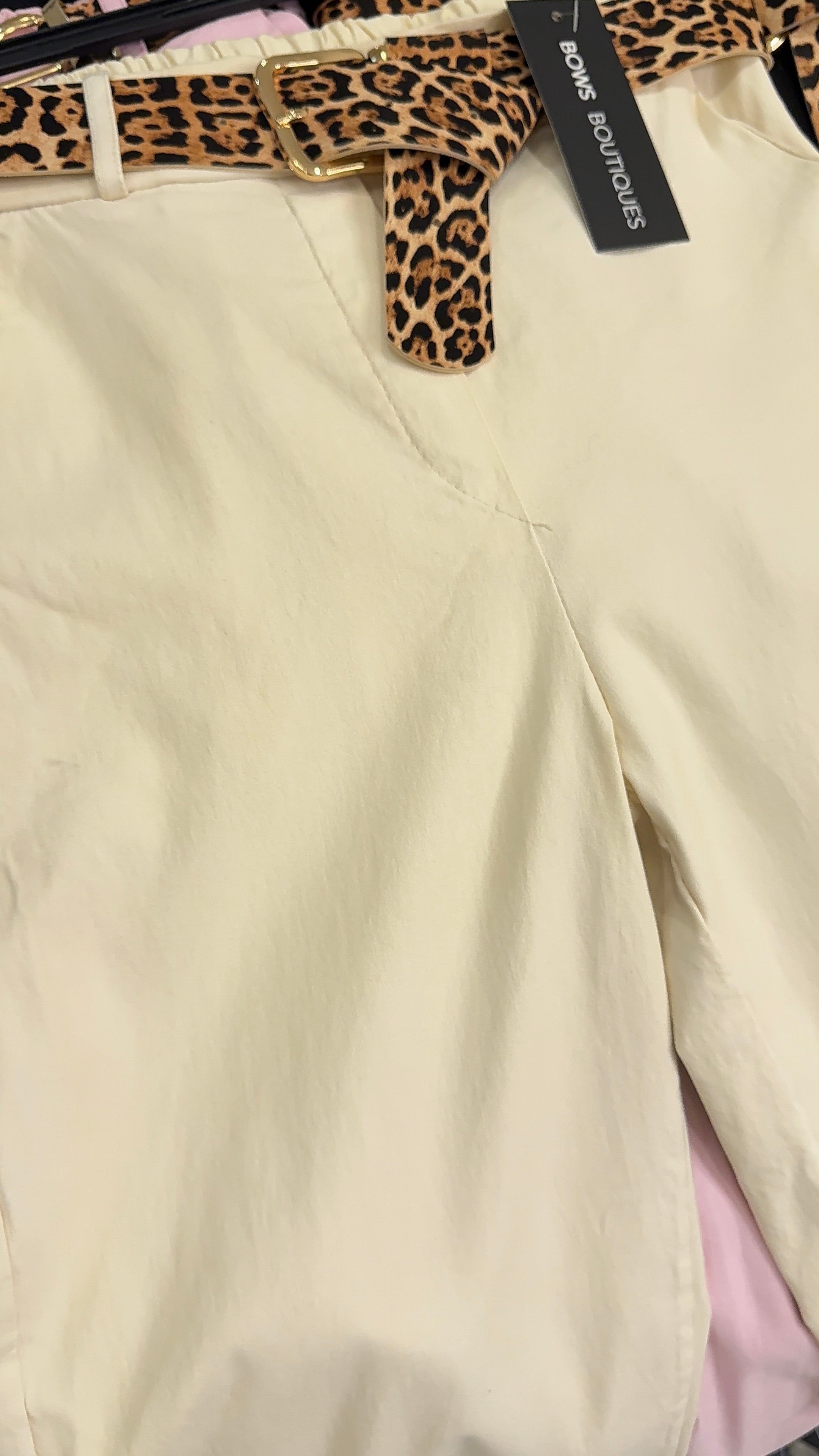 Nikko Plain Barrel Leg Belted Magic Trousers