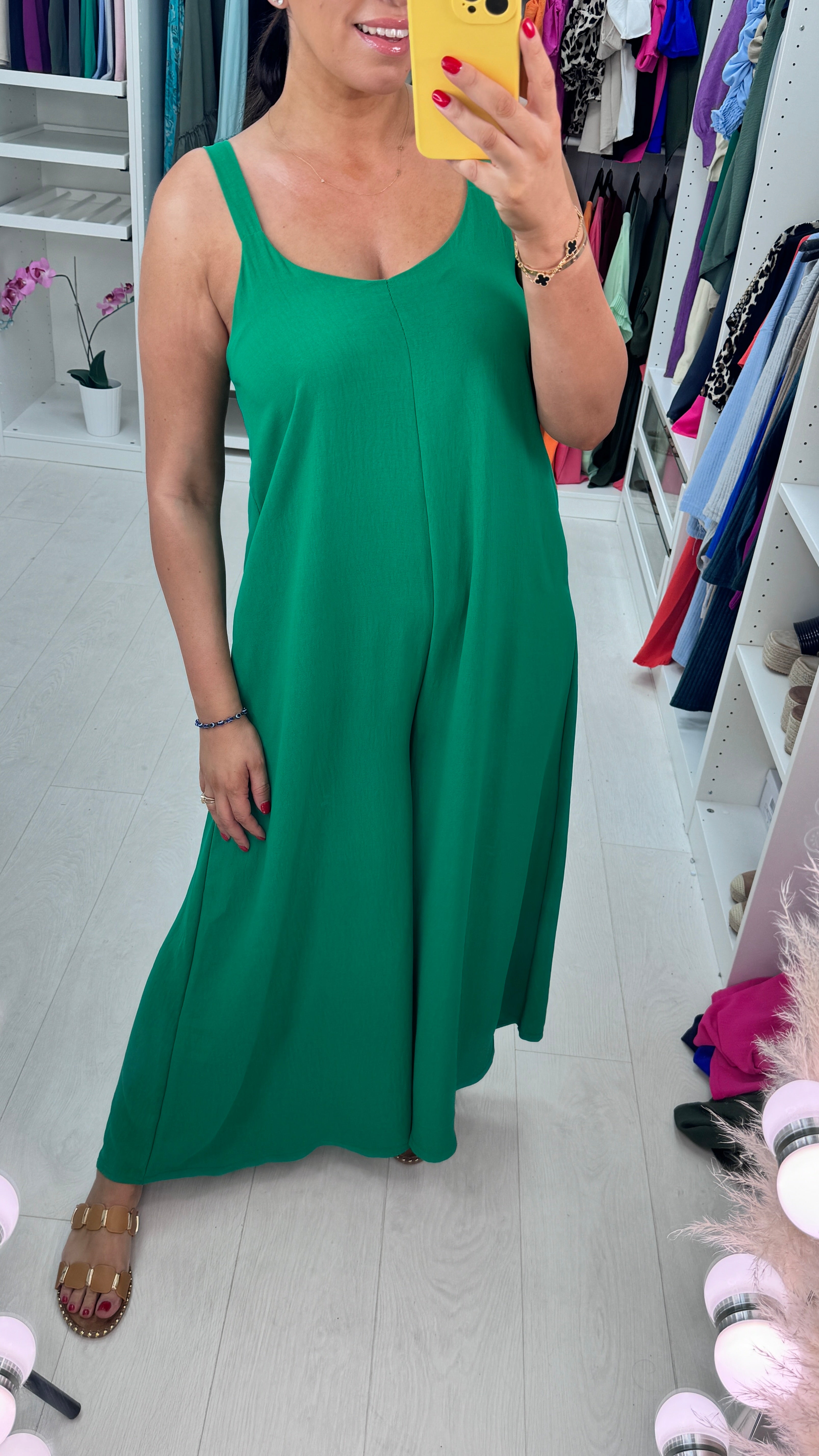 Zendaya Plain Wide Leg Jumpsuit