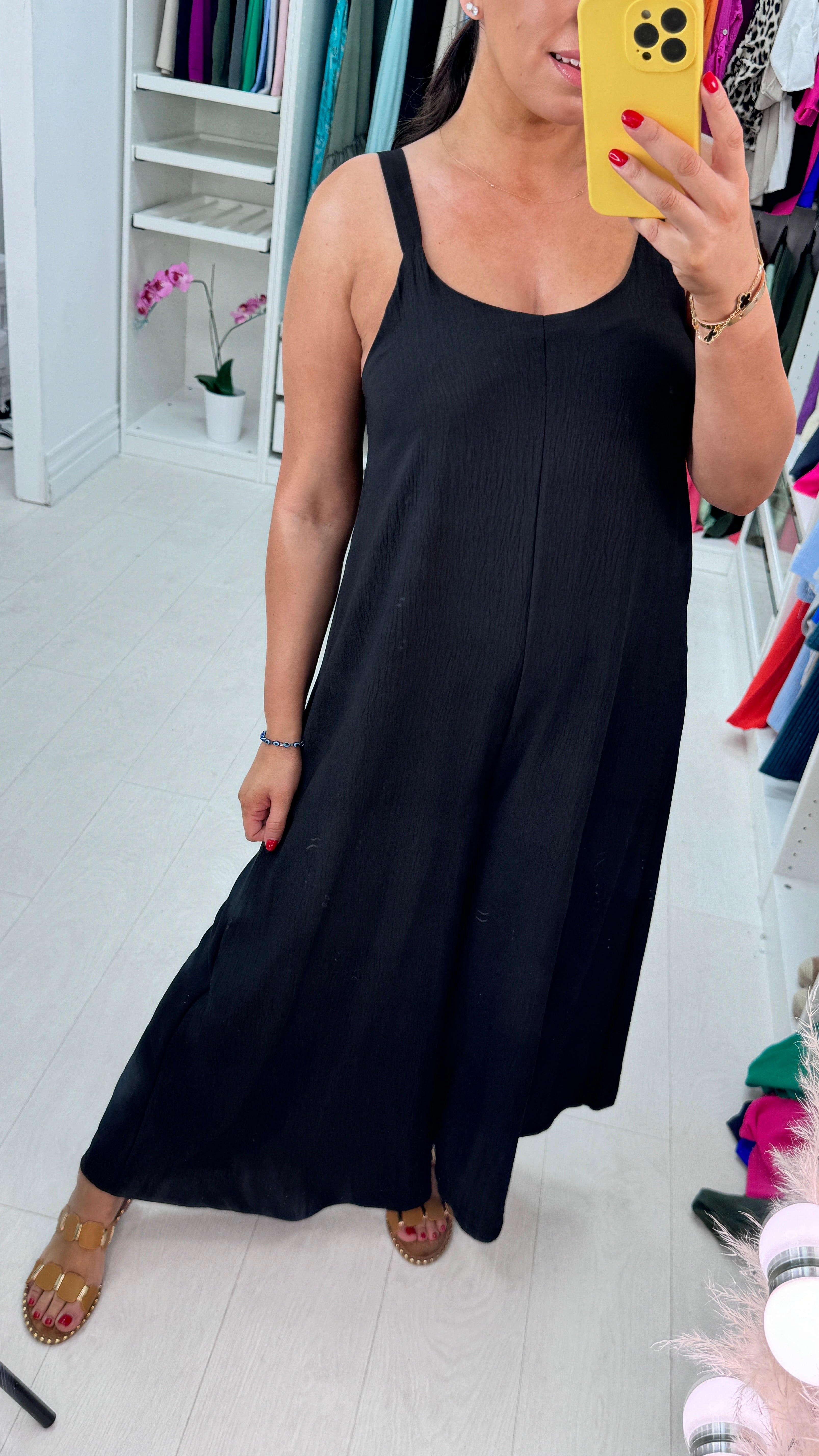 Zendaya Plain Wide Leg Jumpsuit