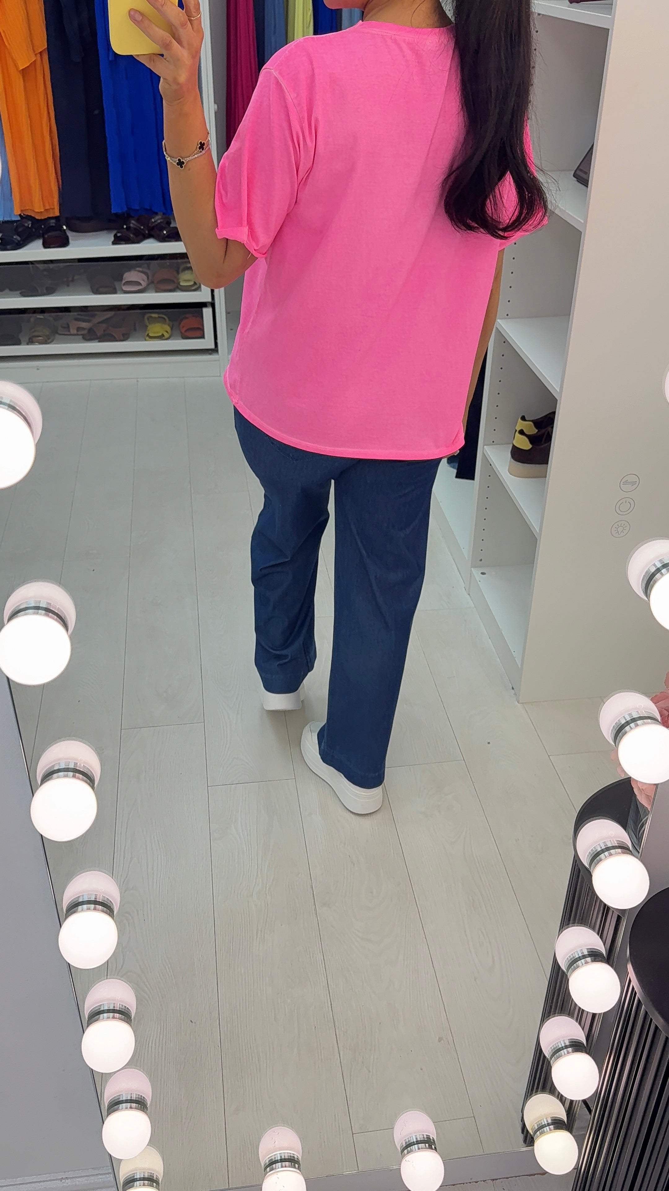 Rayne Plain Diamante Detail Short Sleeve T-Shirt