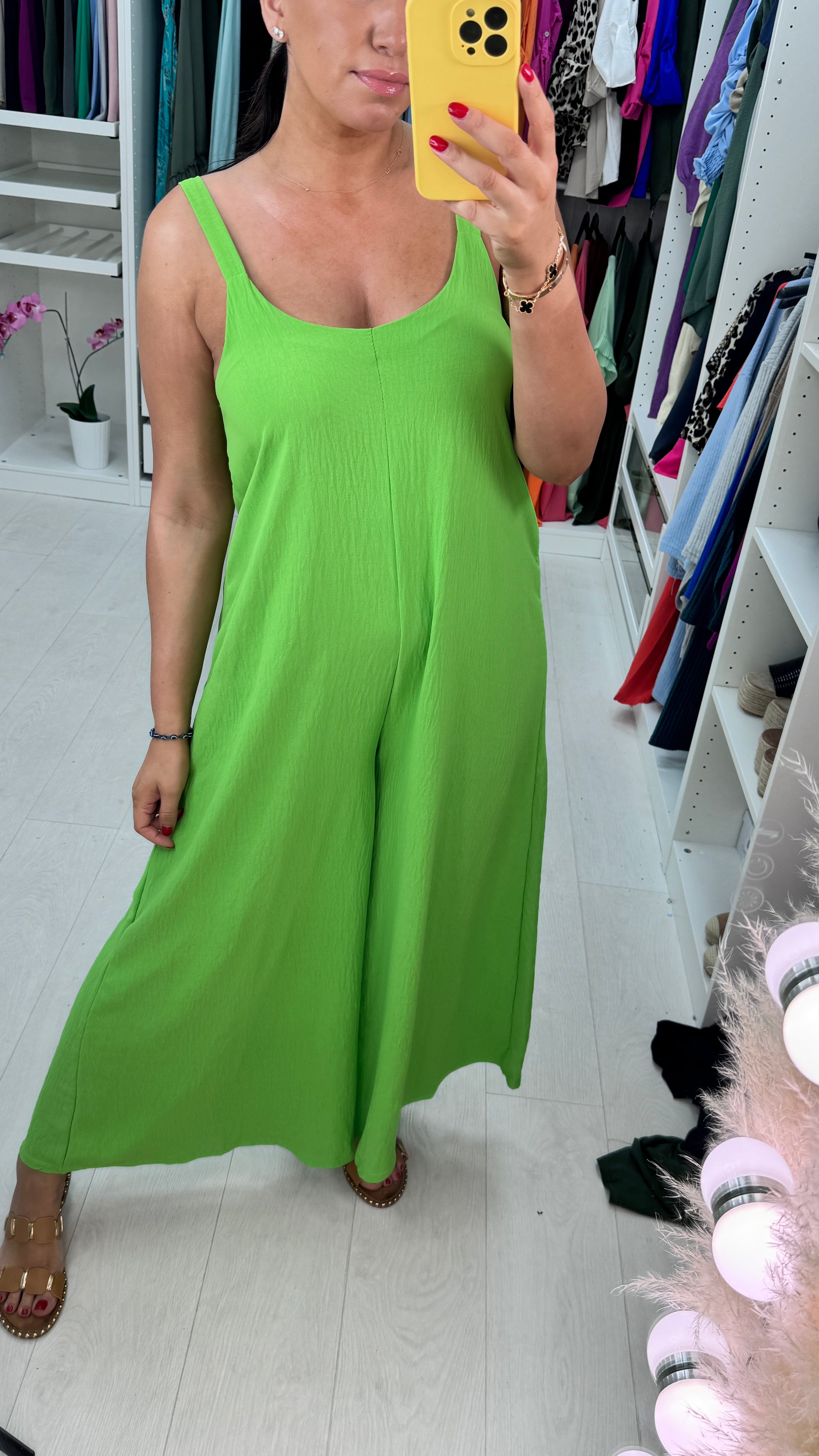 Zendaya Plain Wide Leg Jumpsuit