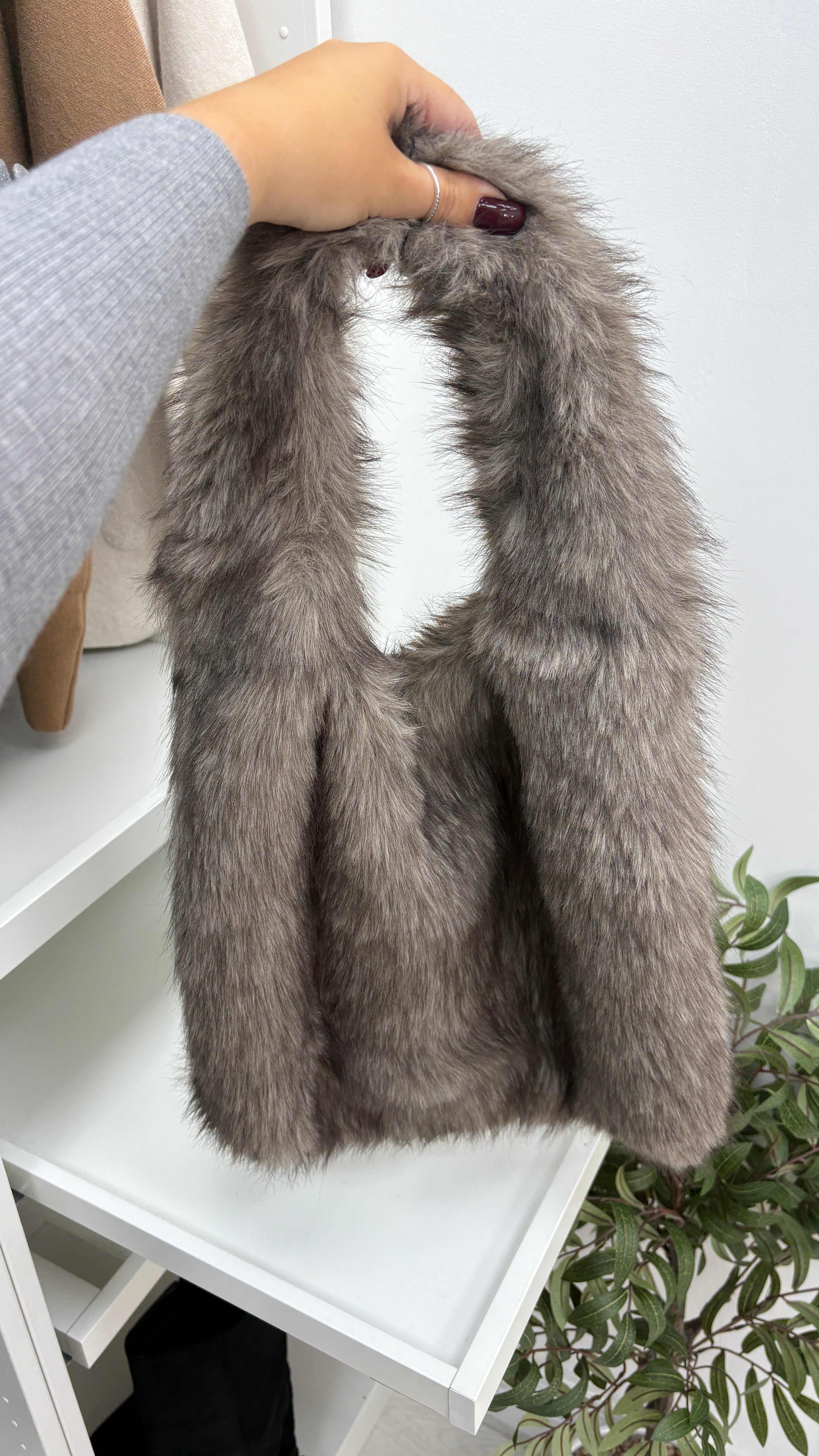 Sally Faux Fur Shoulder Bag