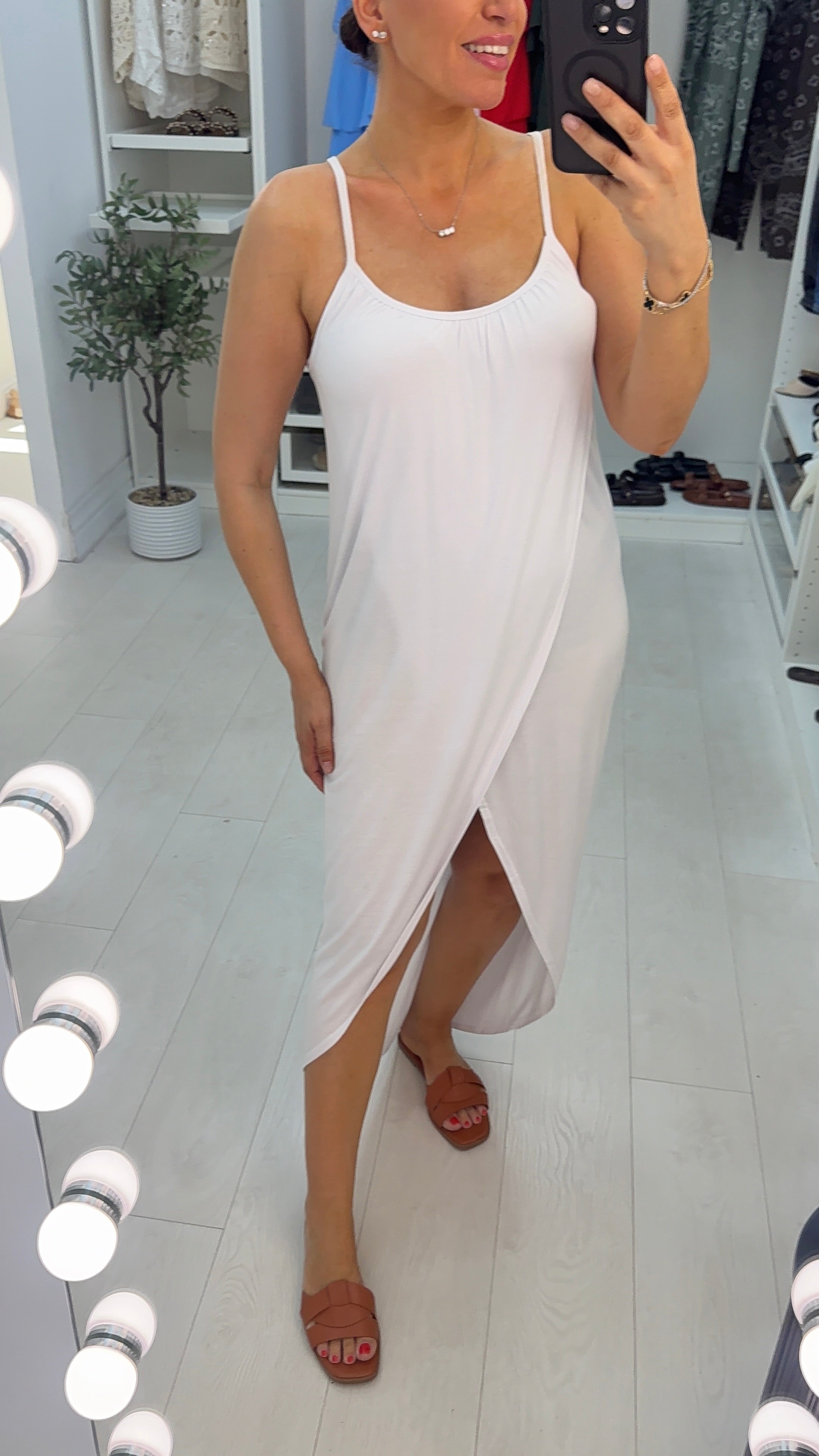 Ferne Plain Loose Fit Wrap Dress