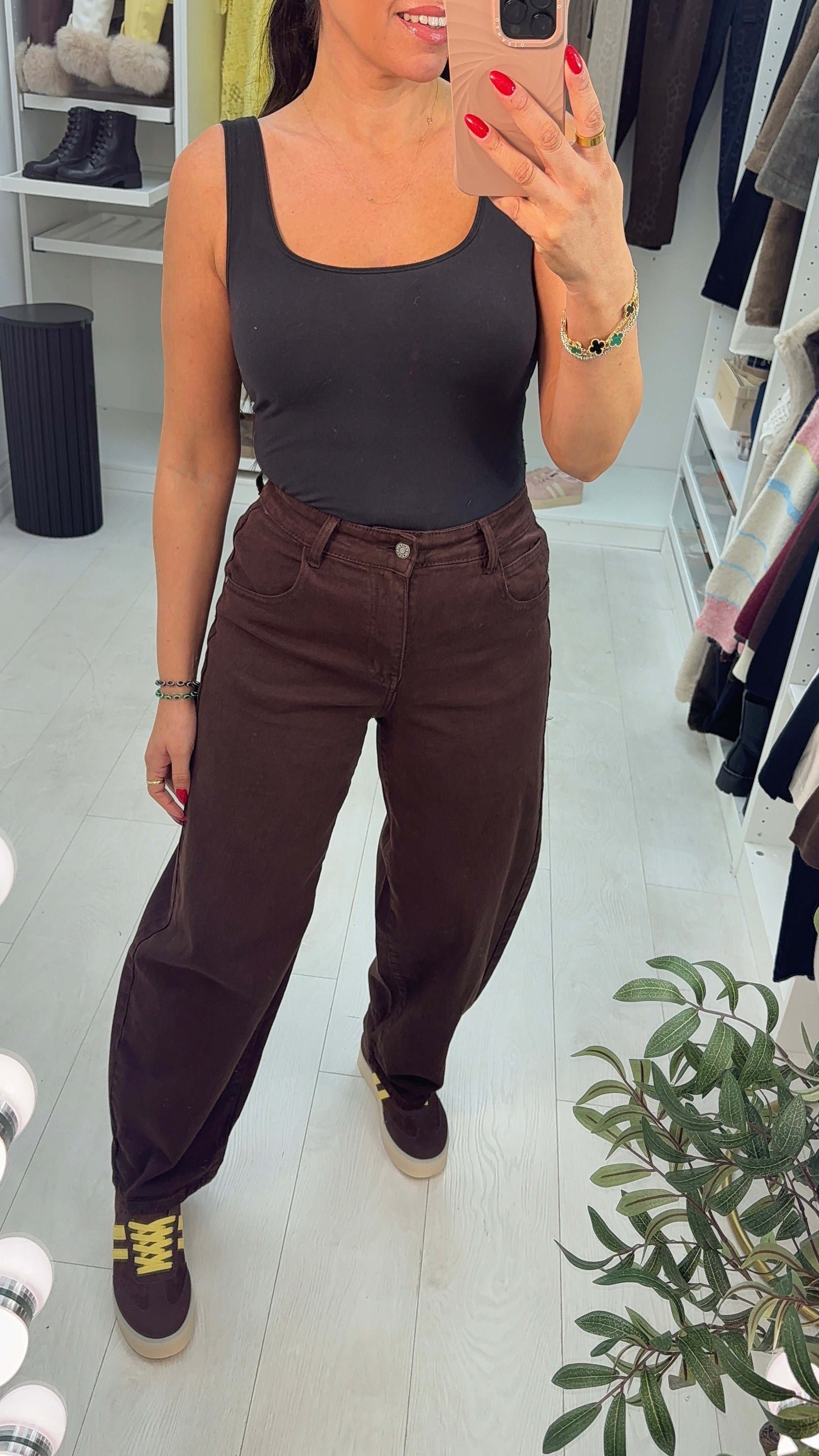 Charlie High Waisted Barrel Leg Jeans