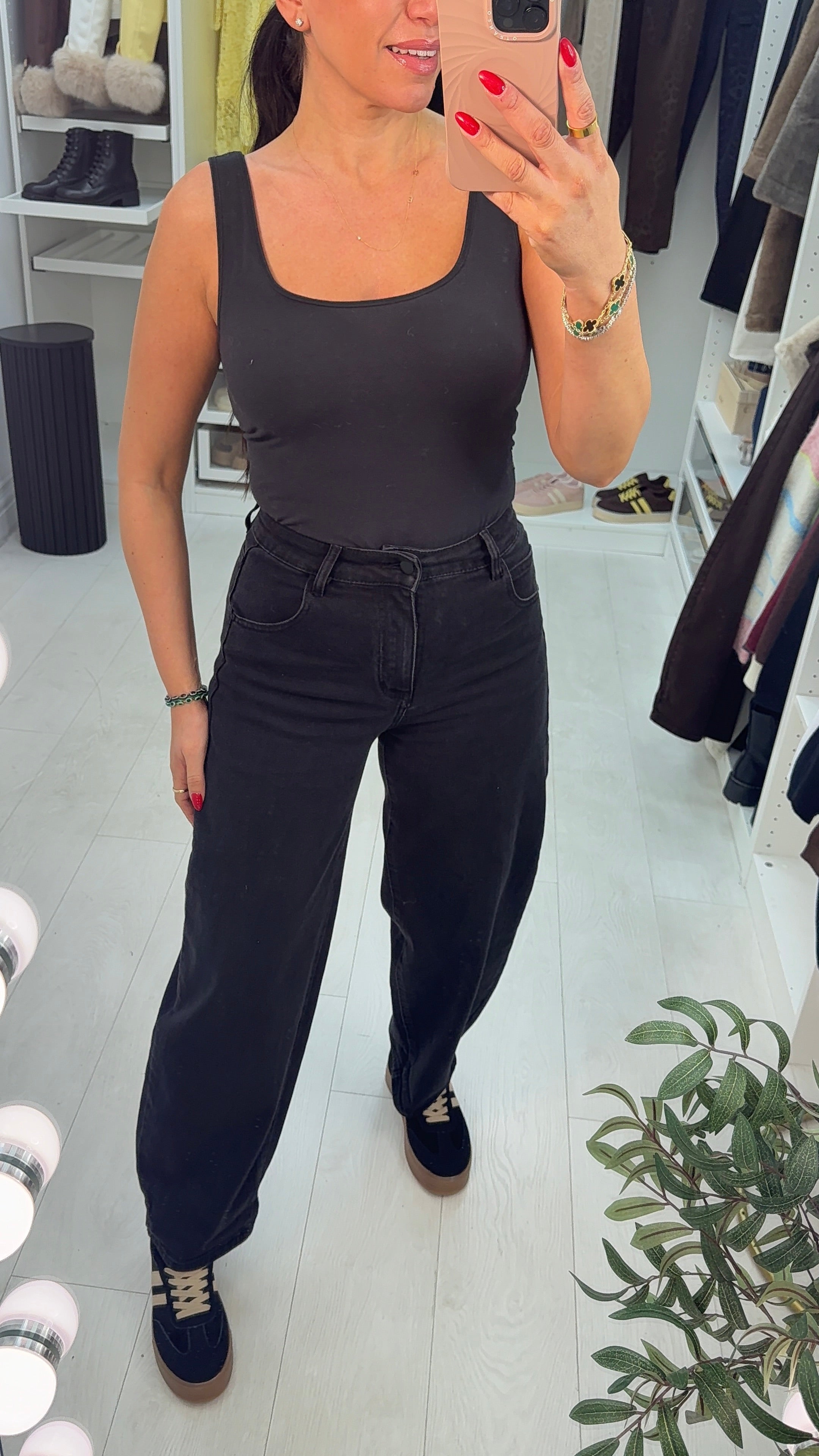 Charlie High Waisted Barrel Leg Jeans