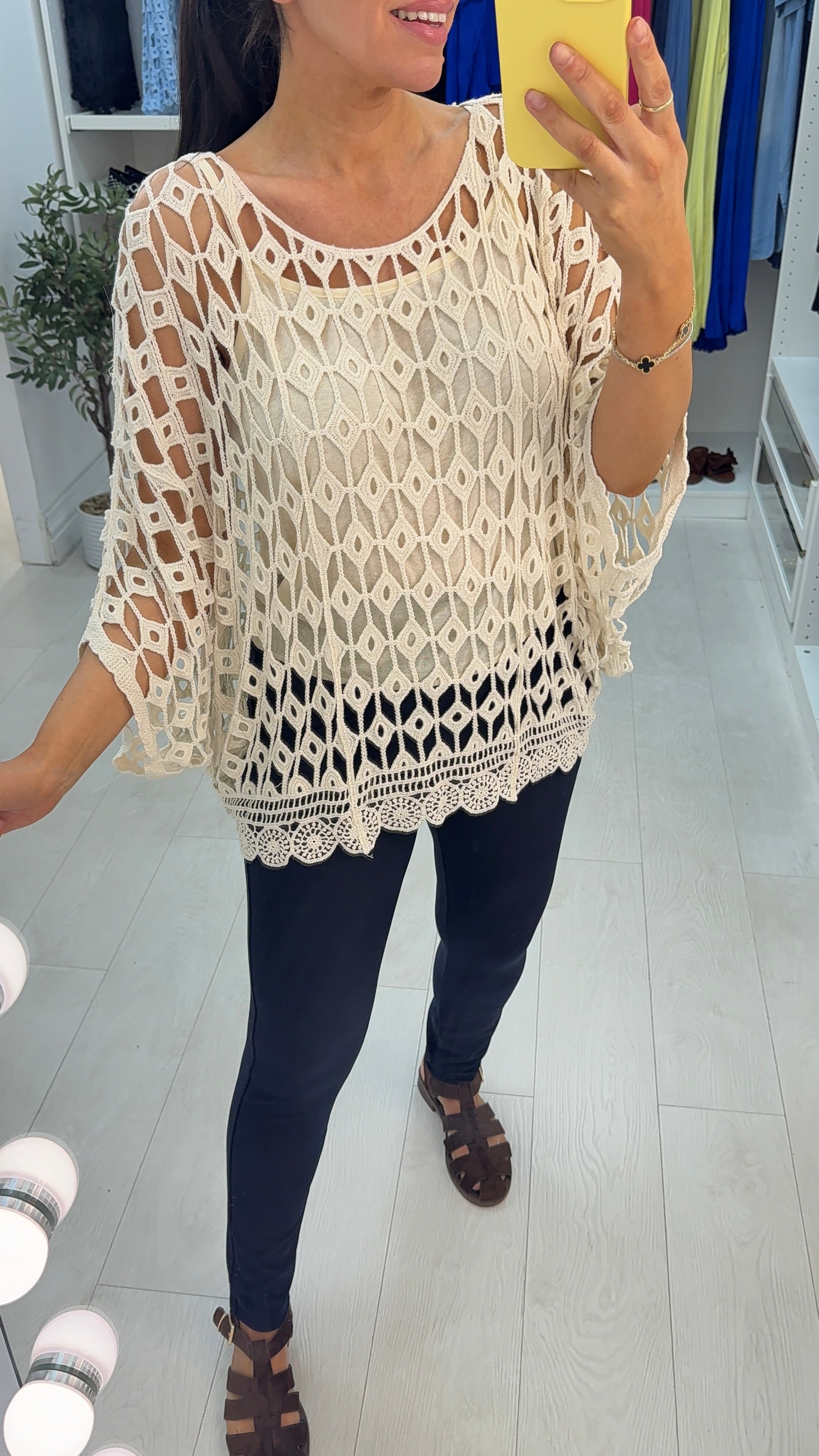 Queensland Crochet Batwing Top