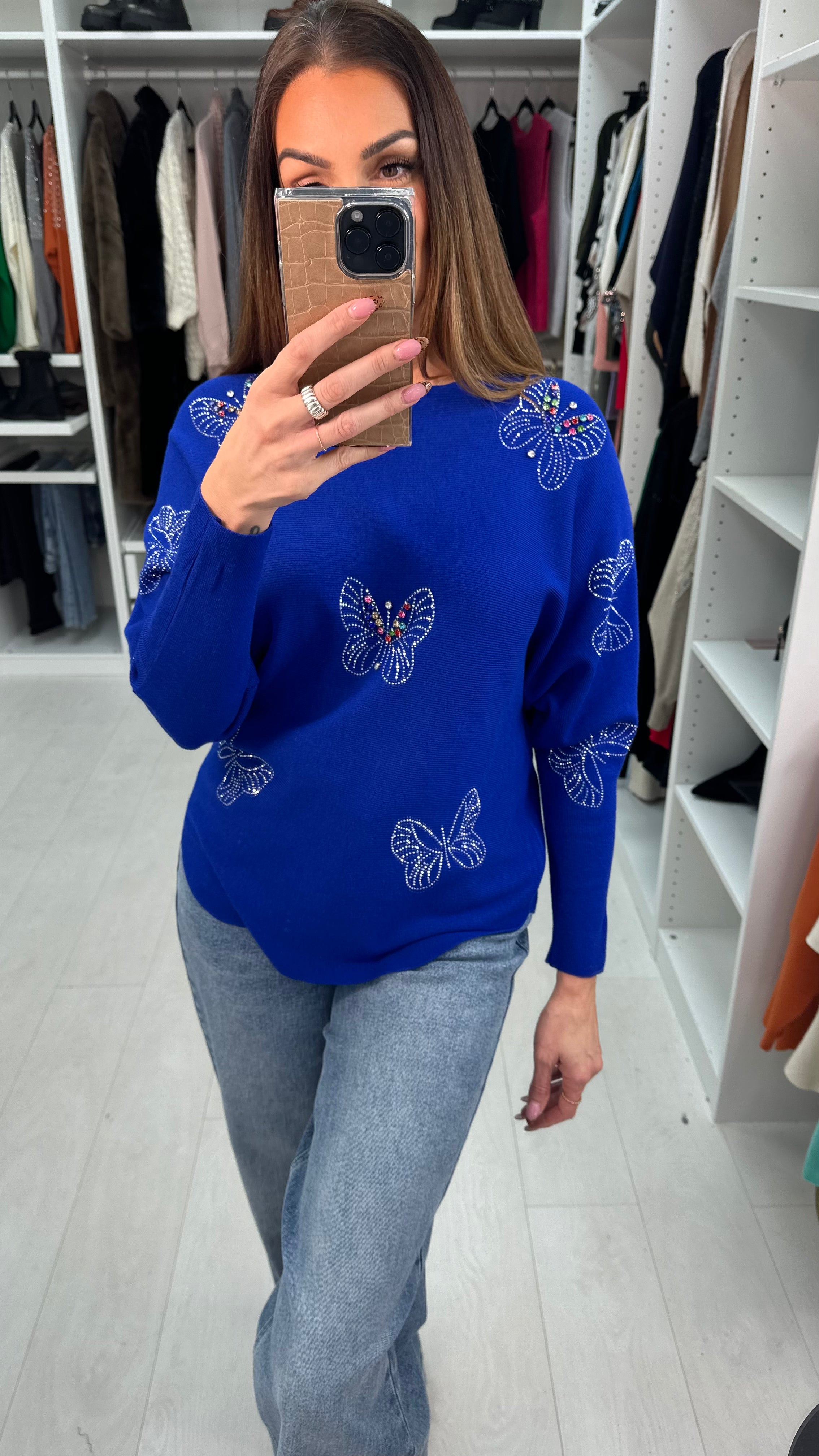 Soulla Embellished Butterfly Detail Jumper