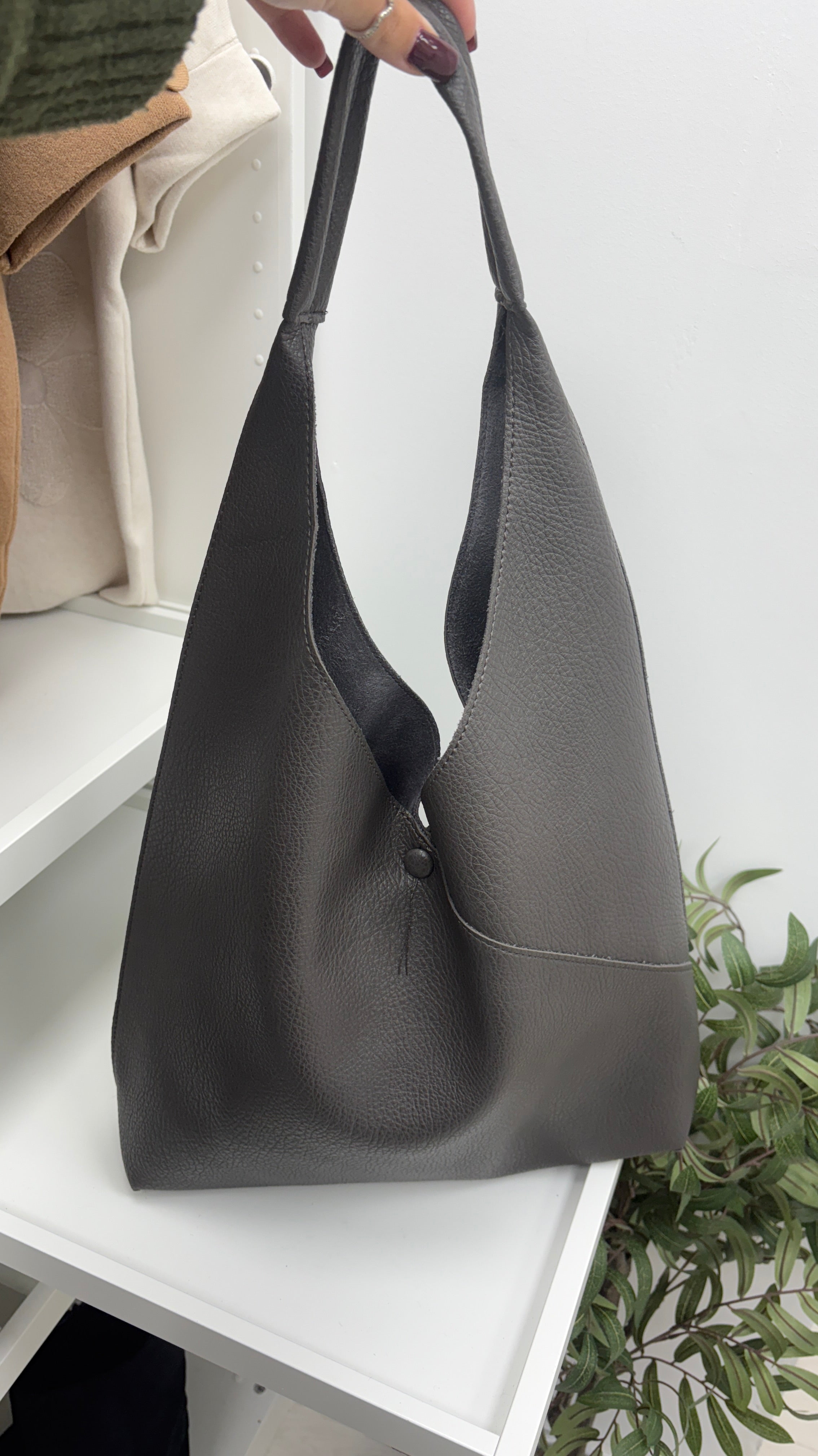 Dakota Faux Leather Lightweight Handbag