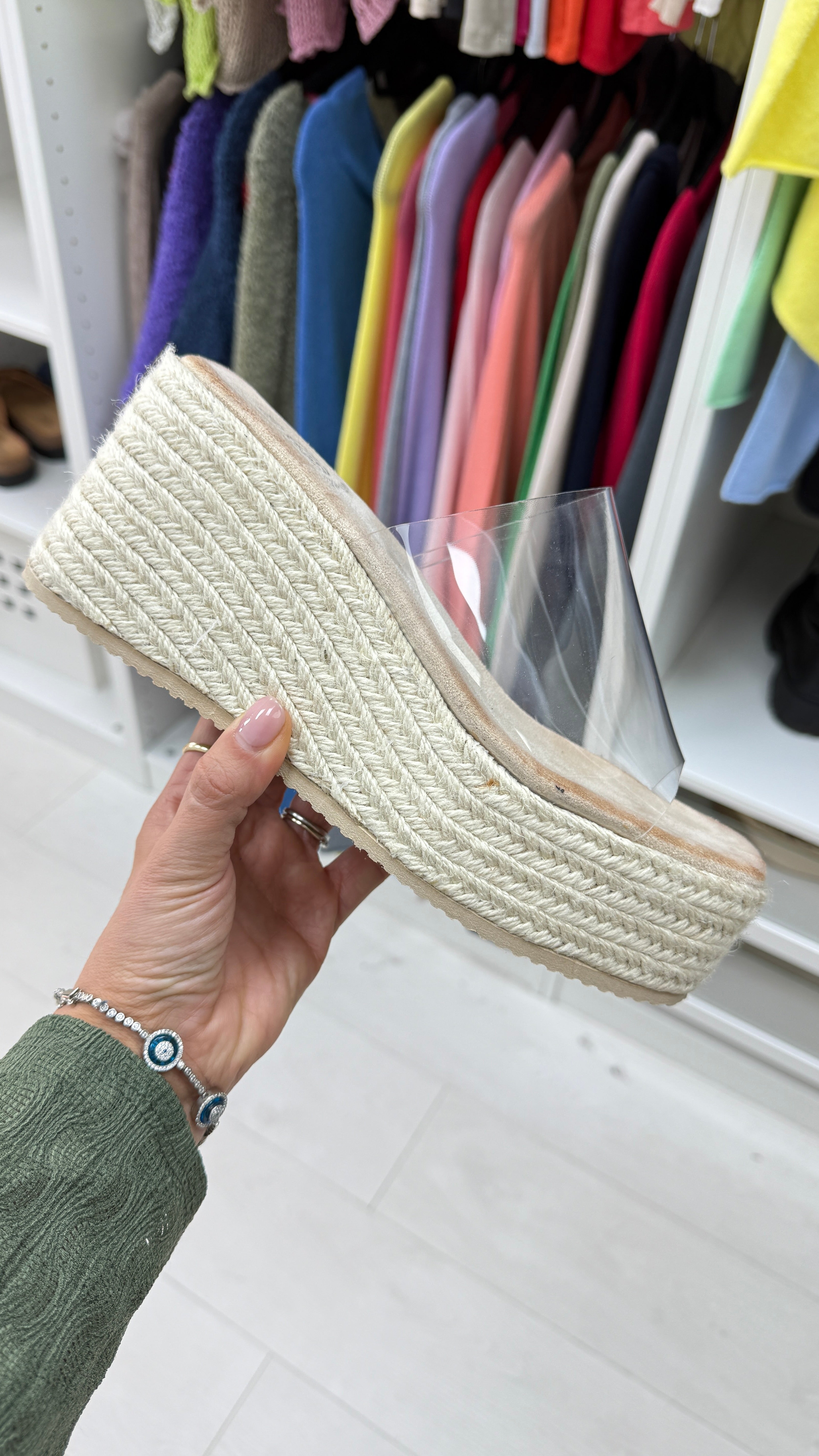 Loretta Woven Platform Mules