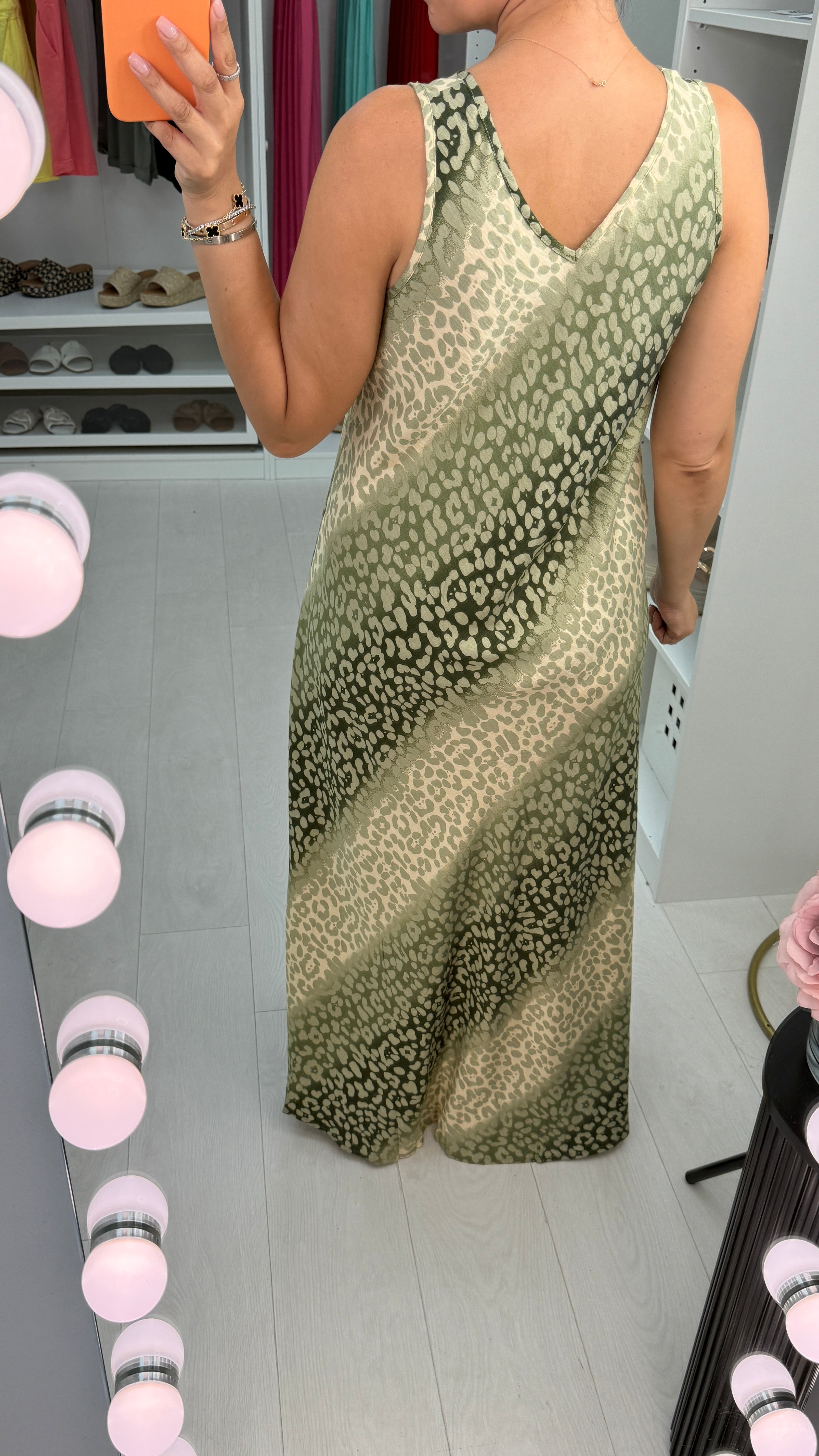 Tegan Leopard Print Loose Fit Maxi Dress