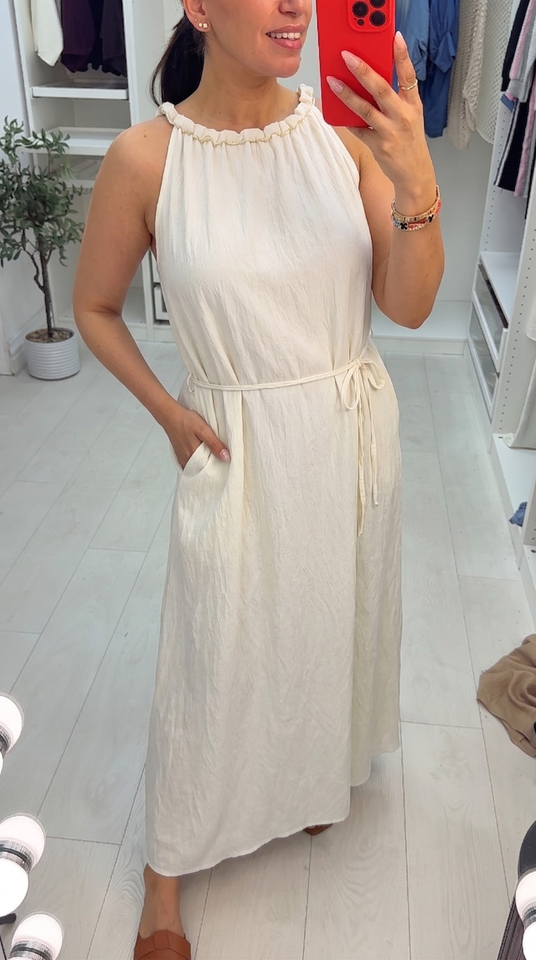 Kalista Plain Floaty Maxi Dress