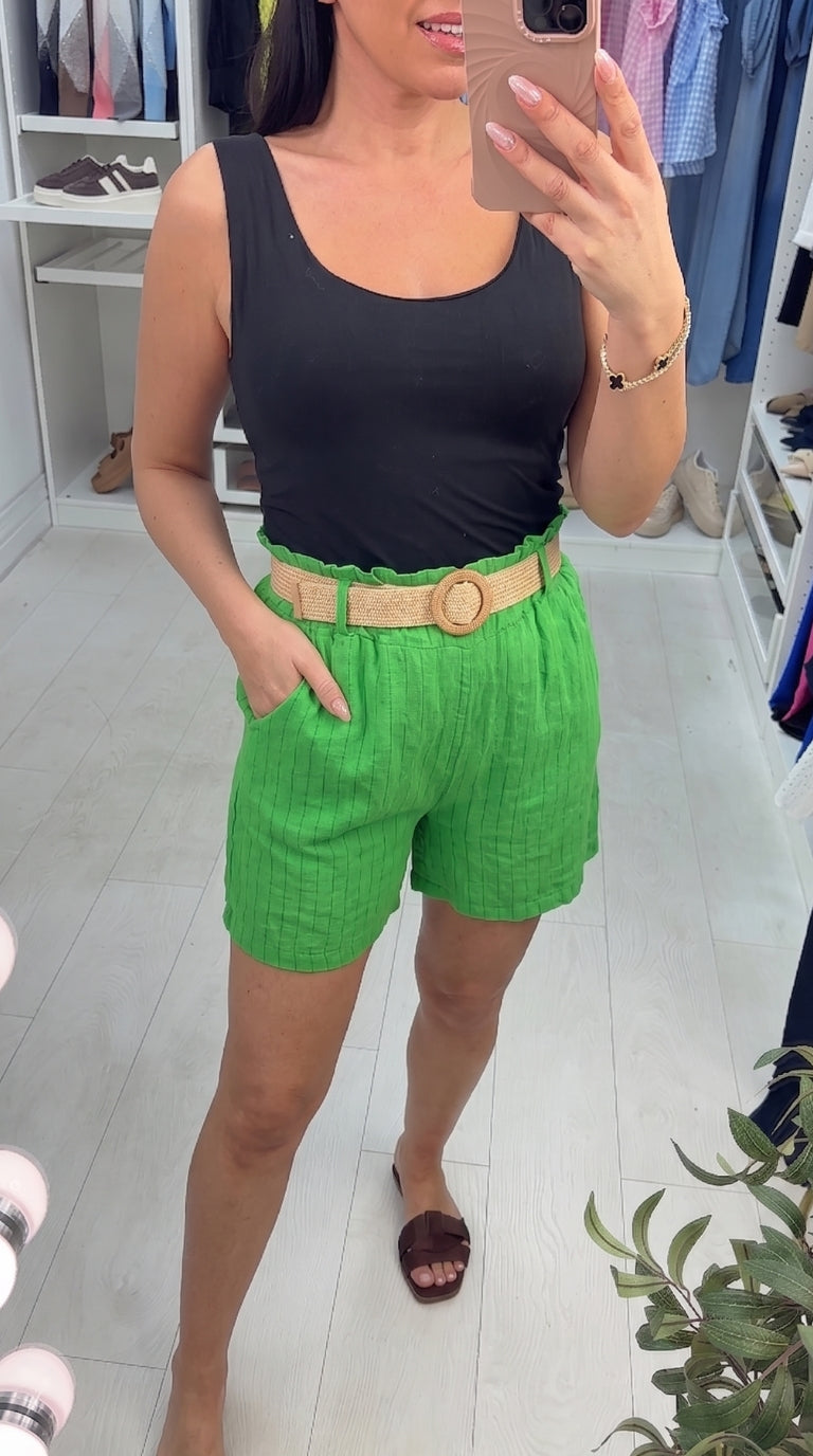 Jones Striped Linen Shorts