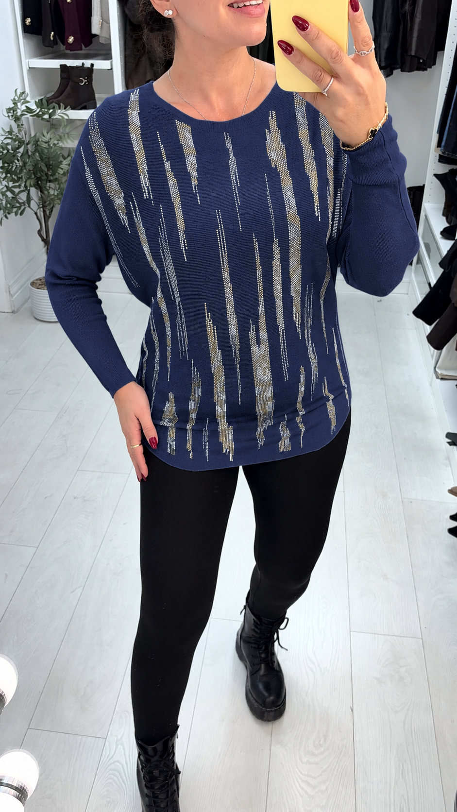 Dune Embellished Loose Fit Jumper