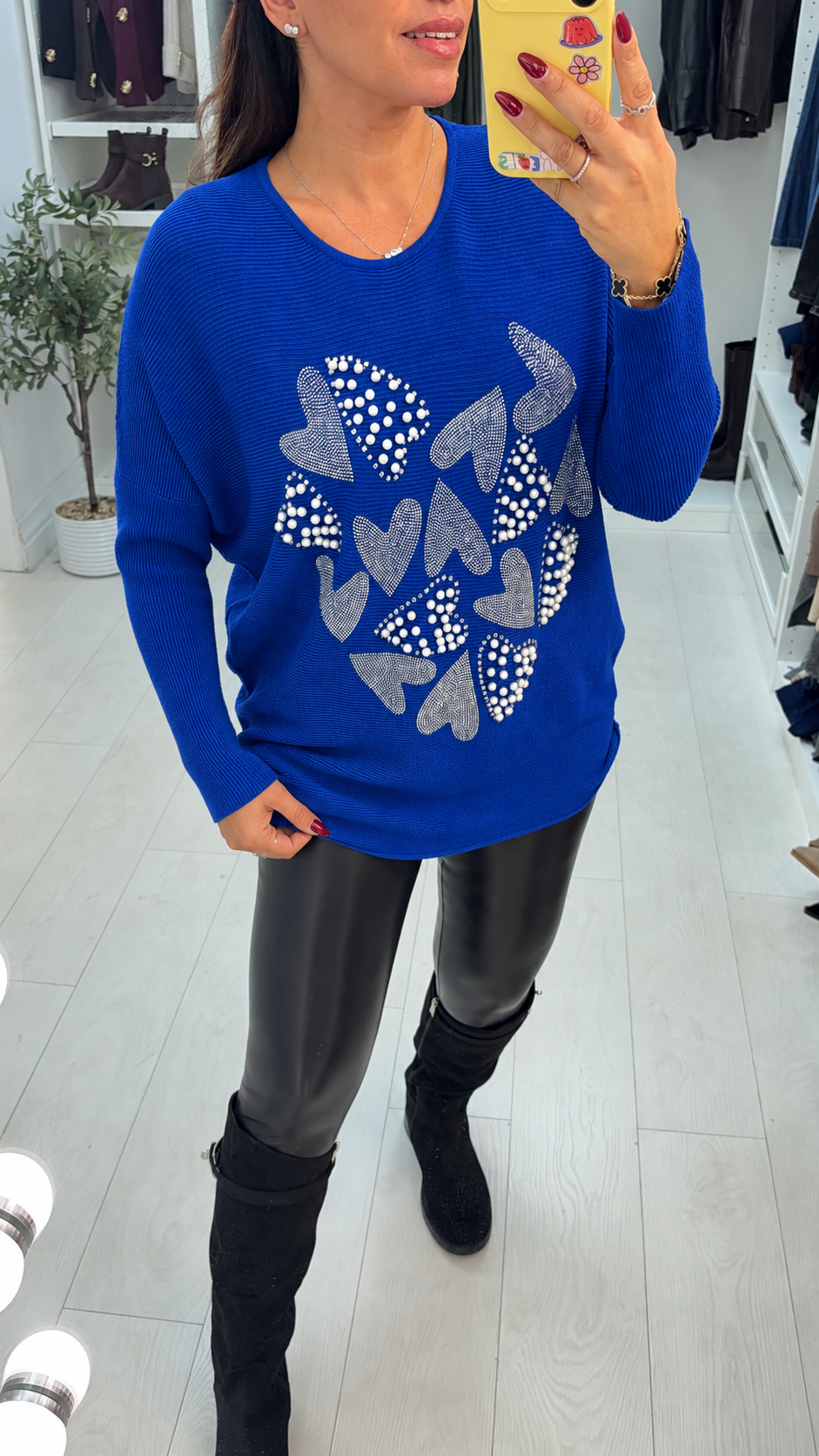 Herley Embellished Heart Detailed Jumper