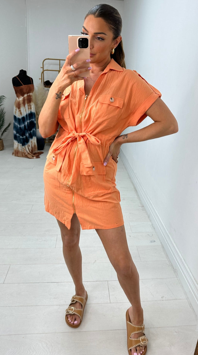 Nanita Zip Front Cargo Tunic