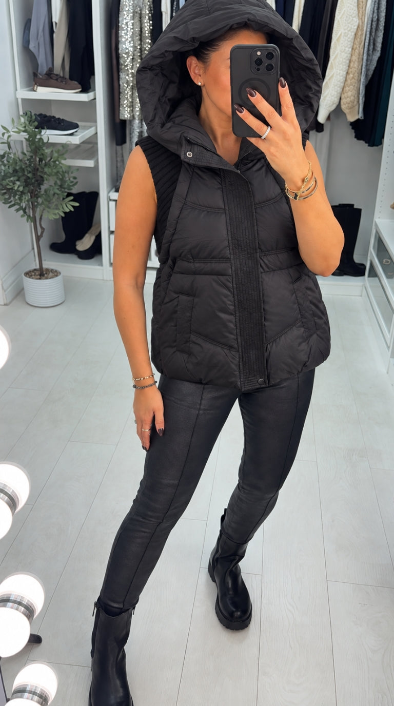 Nazira Padded Hooded Gilet