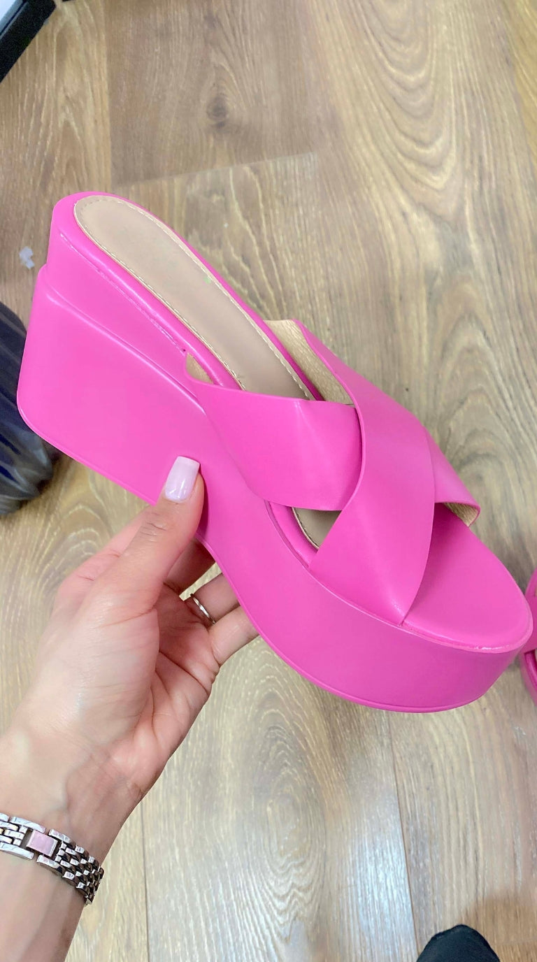 Maldives Cross Strap Platform Sandal