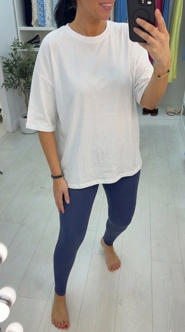 Lena Plain Loose Fit T-Shirt