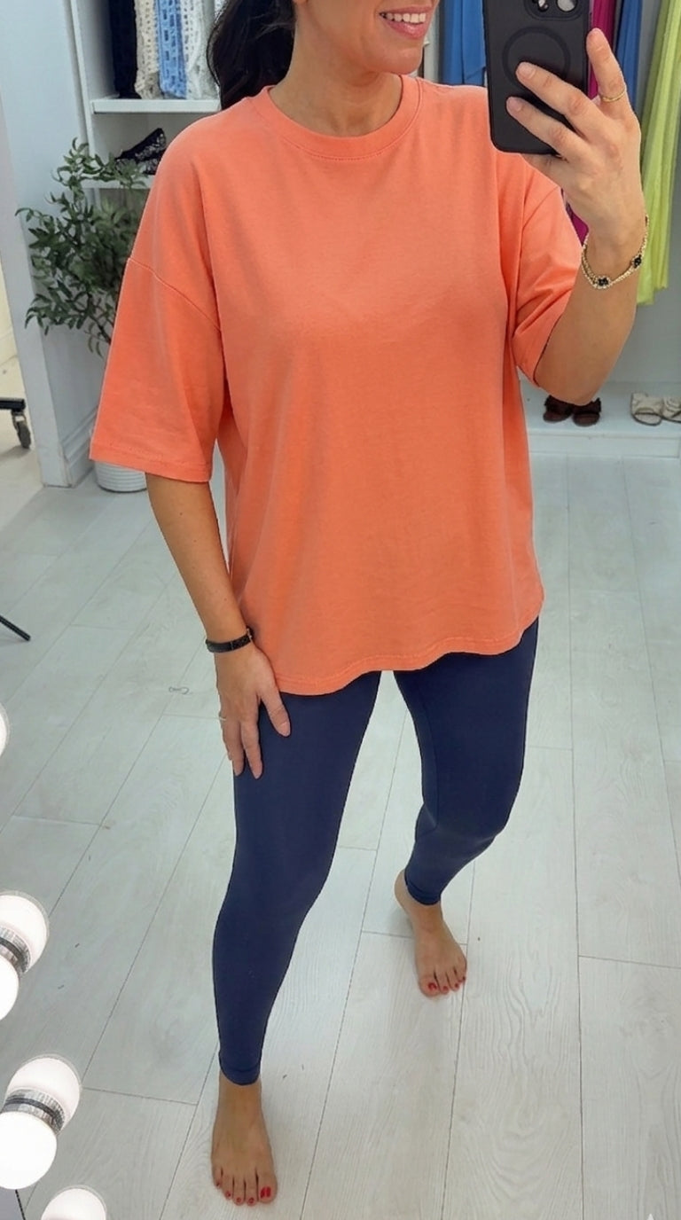 Lena Plain Loose Fit T-Shirt