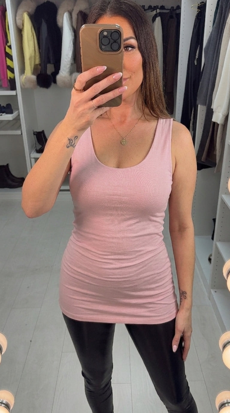 Rilah Square Neck Jersey Vest Top