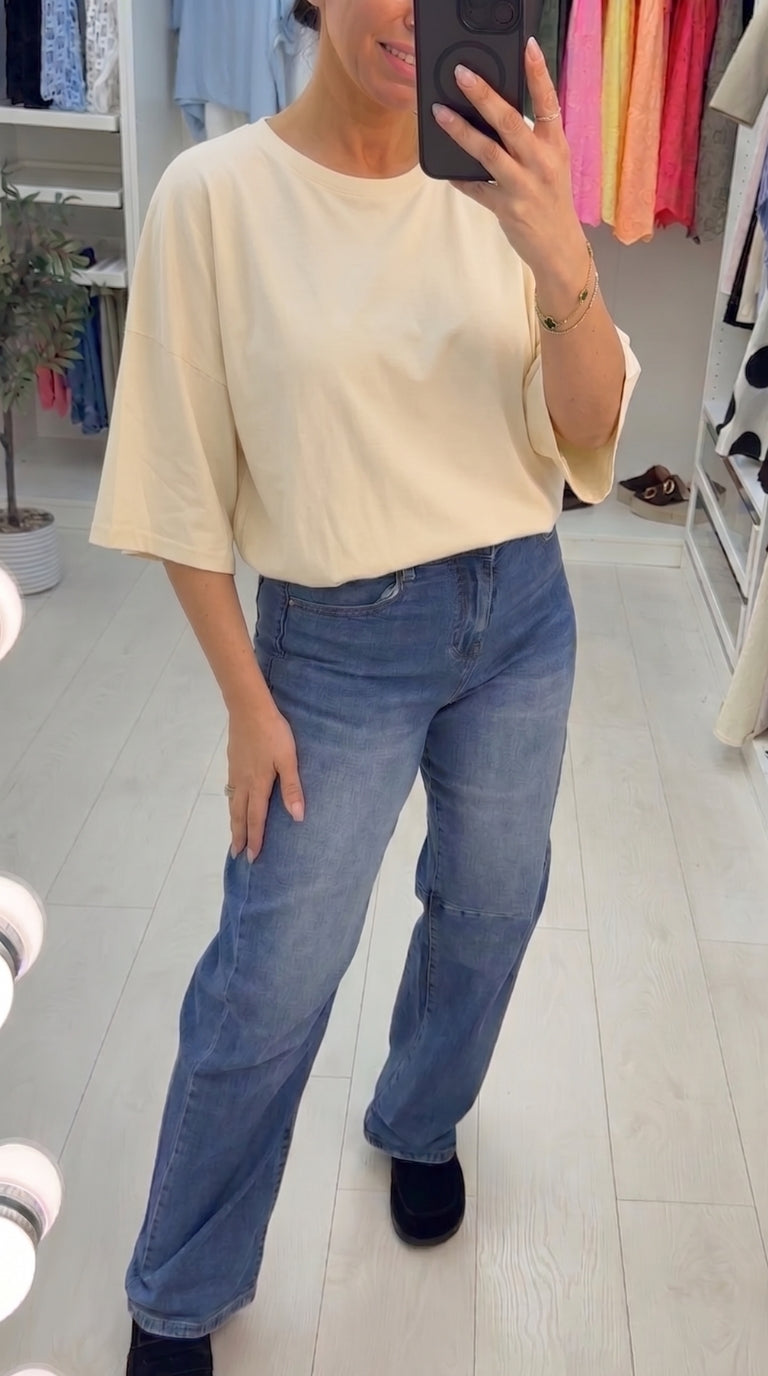 Ellis Plain Bubble Hem T-Shirt