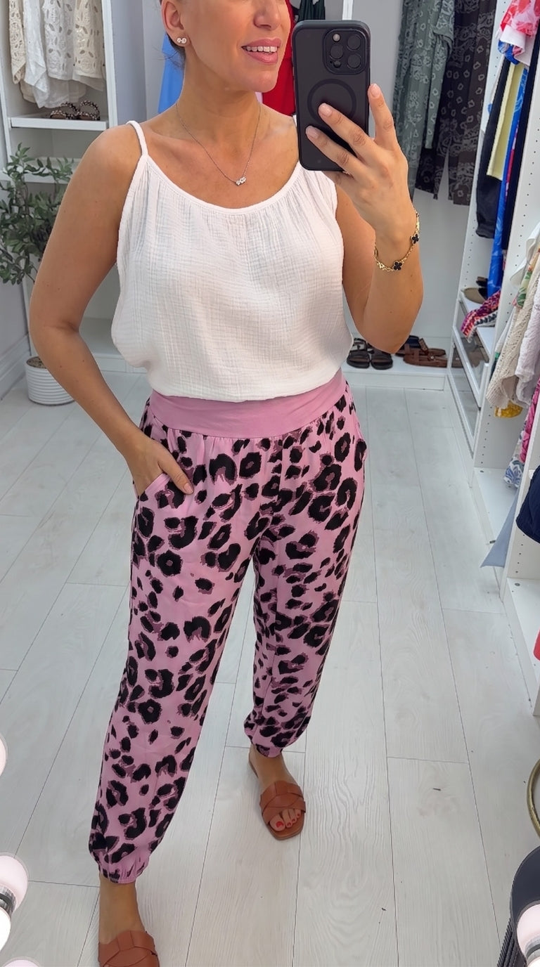 Tyne Leopard Print Oversized Hareems