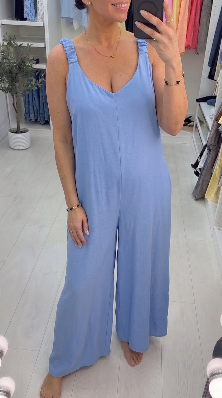 Savita Plain Loose Fit Jumpsuit