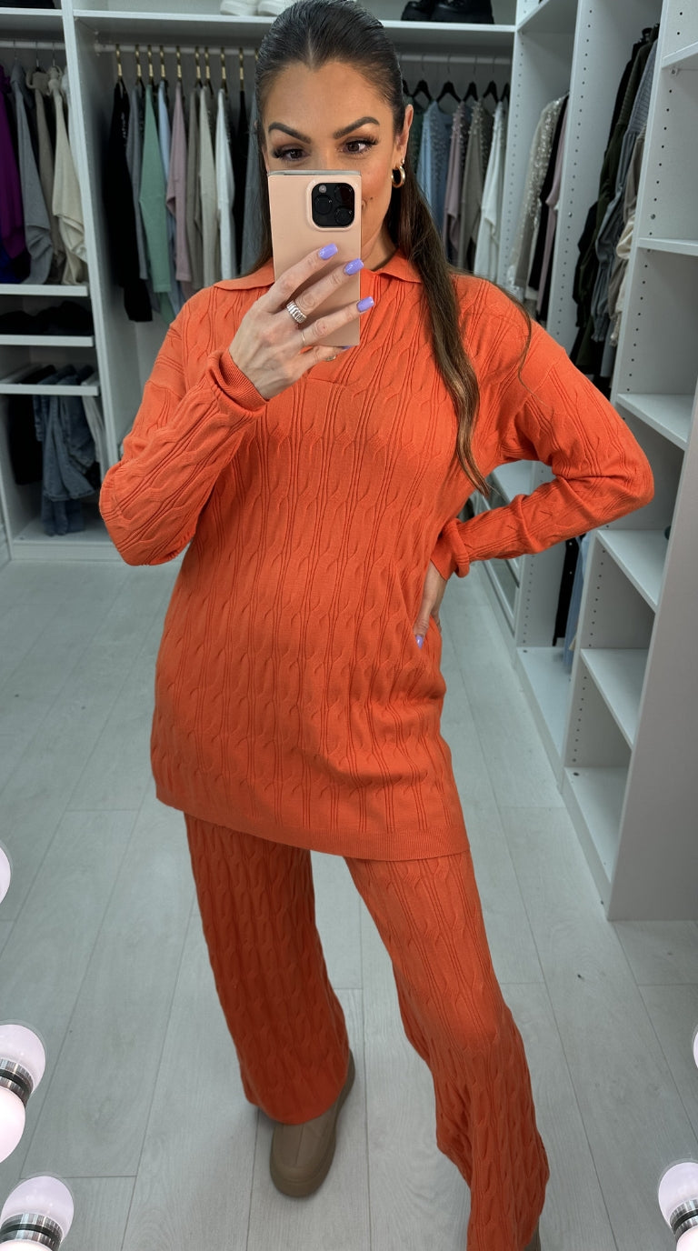 Mirabelle Cable Knit Loungewear Set