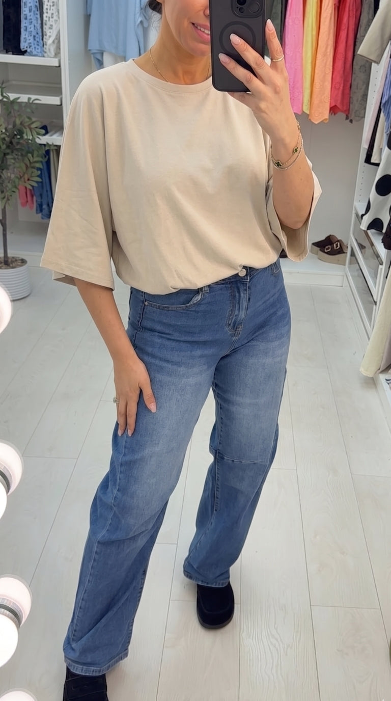 Ellis Plain Bubble Hem T-Shirt