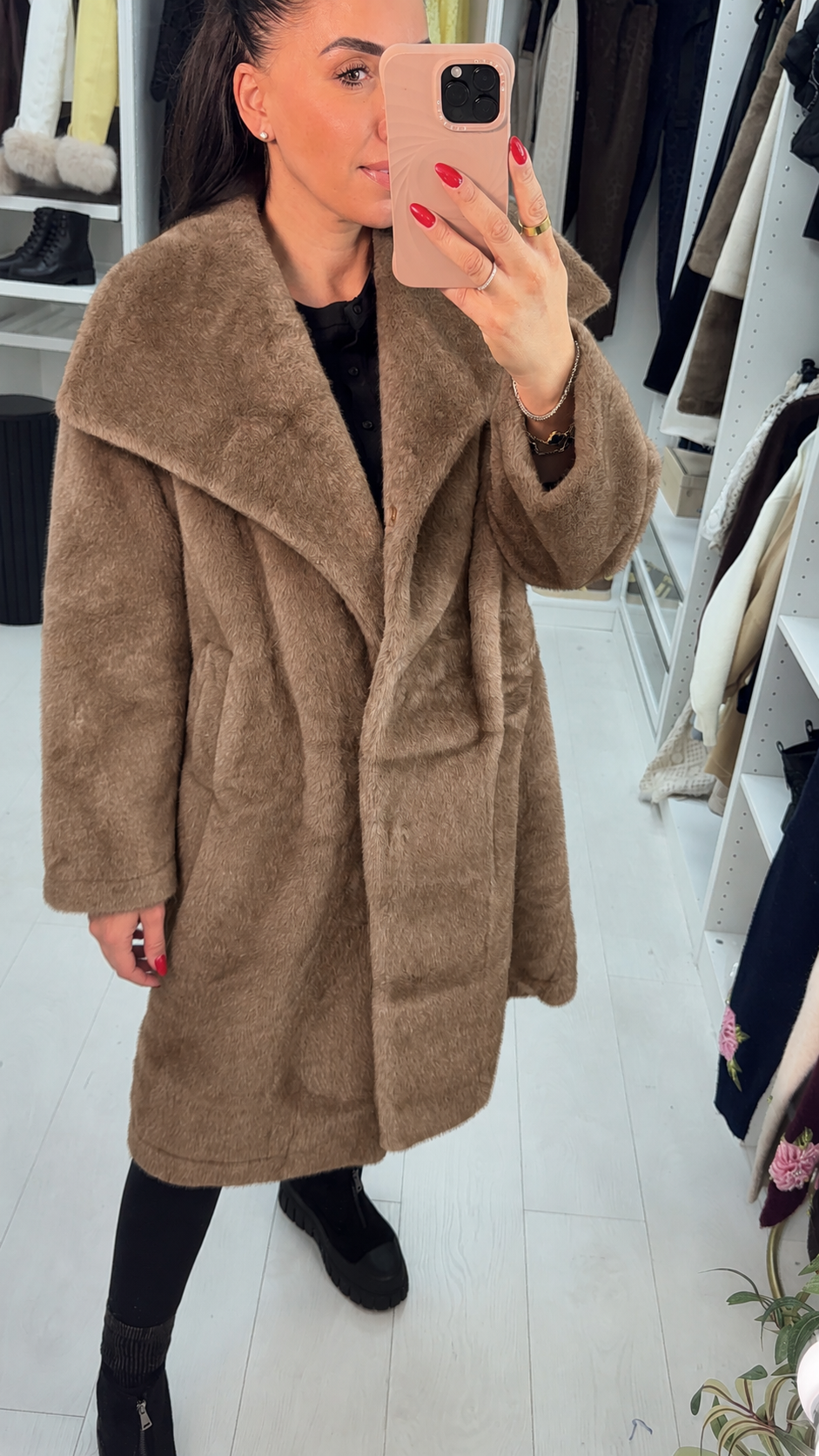 Maribella Faux Fur Oversized Coat