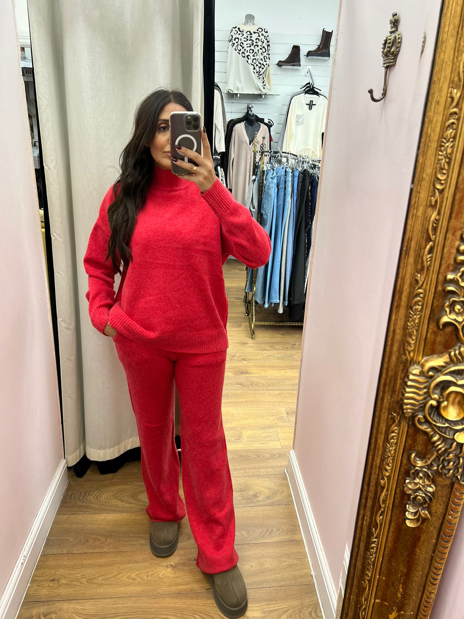 Hana Plain Knitted Loungewear Set