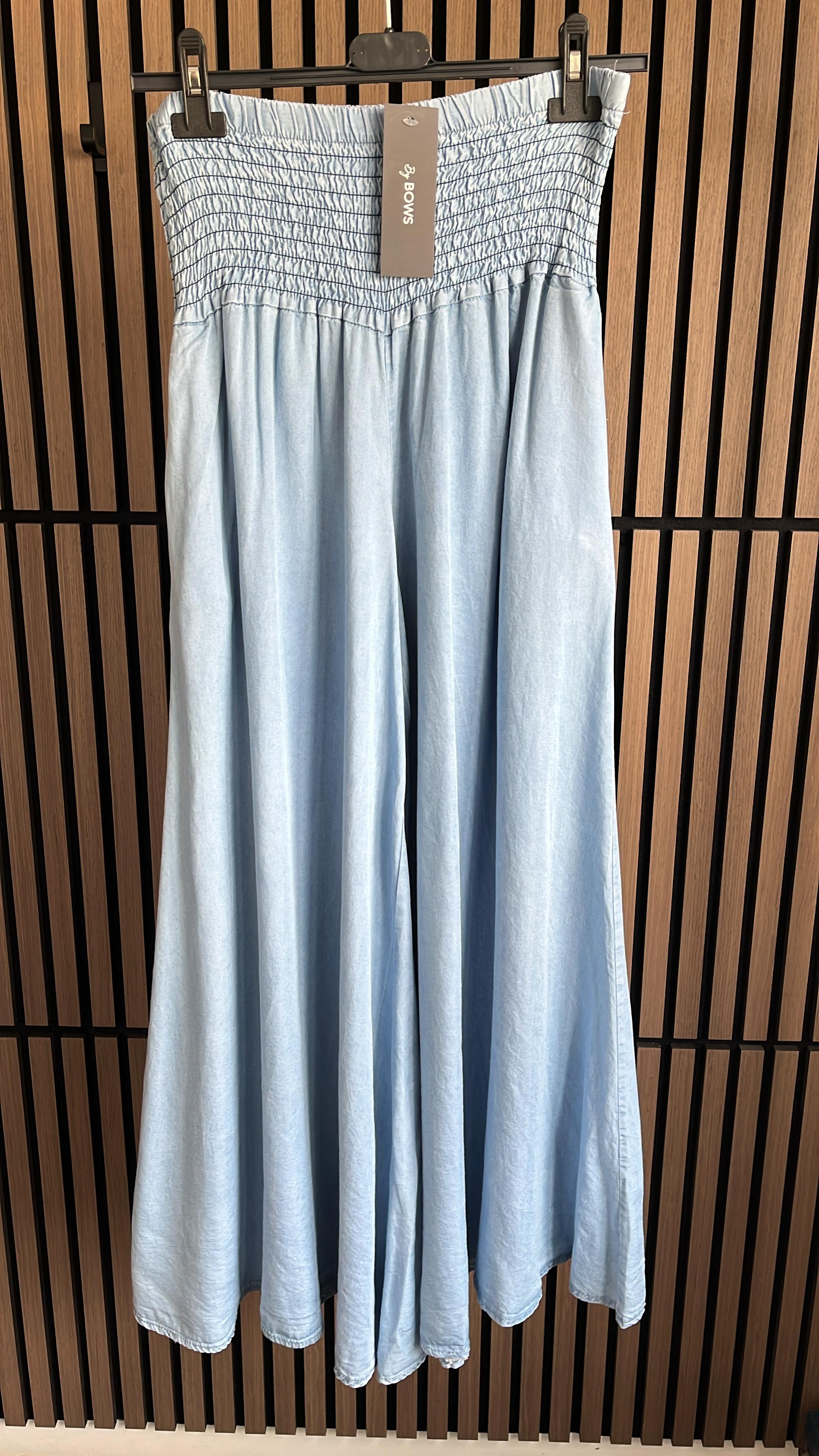 Cherie Elasticated Waist Loose Fit Denim Trousers
