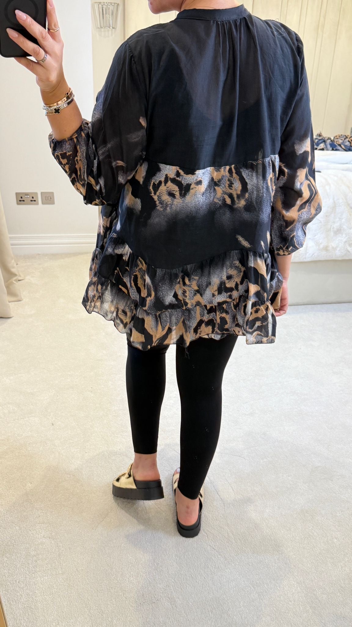 Pamela Animal Pattern Lightweight Blouse