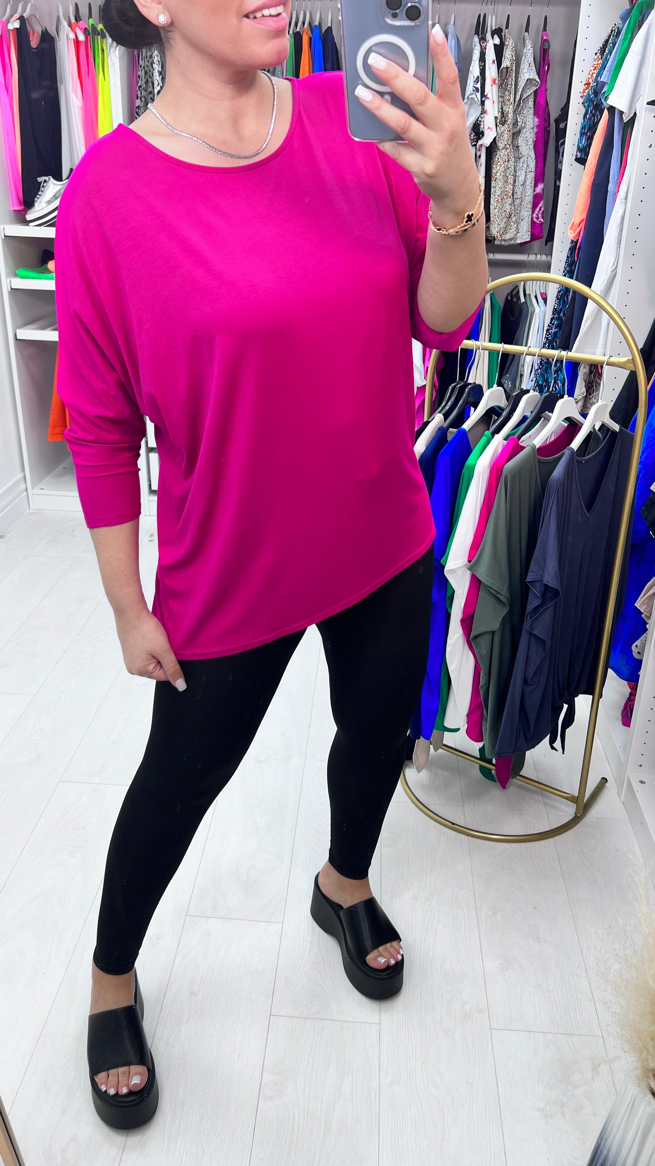 Josephine Jersey Stretch Batwing Top