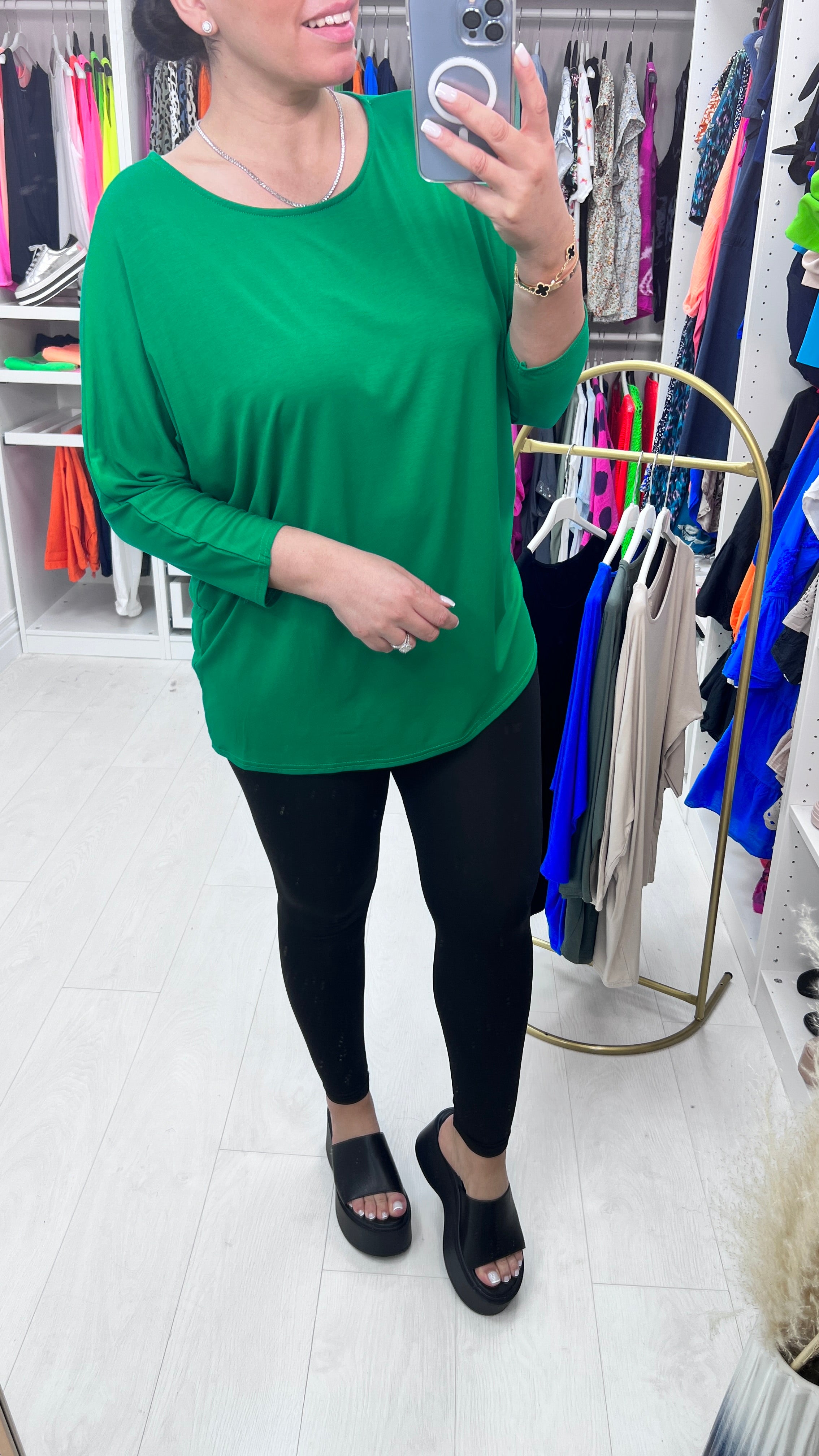 Josephine Jersey Stretch Batwing Top