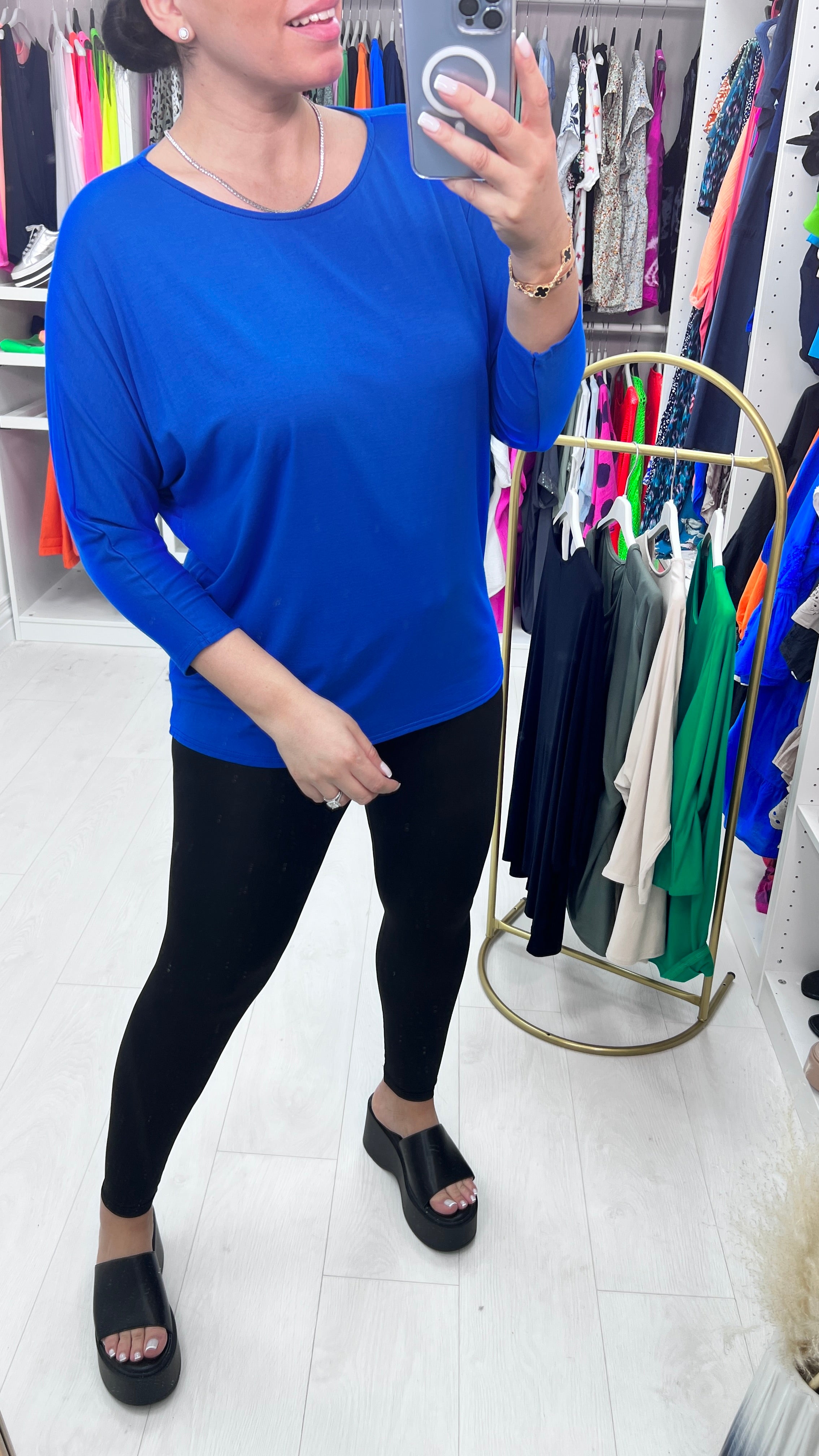 Josephine Jersey Stretch Batwing Top