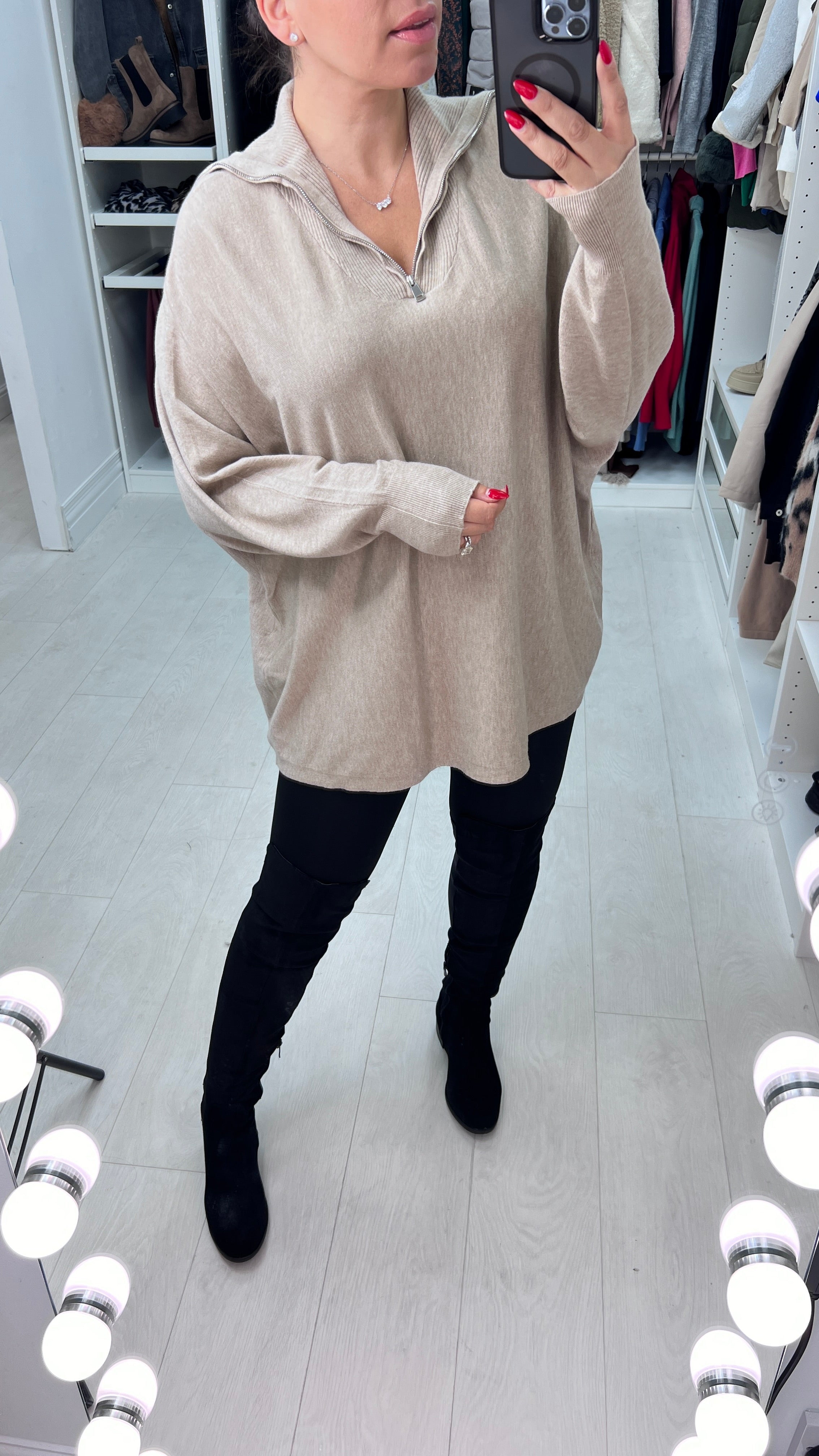 Nolan Half-Zip Knit Jumper