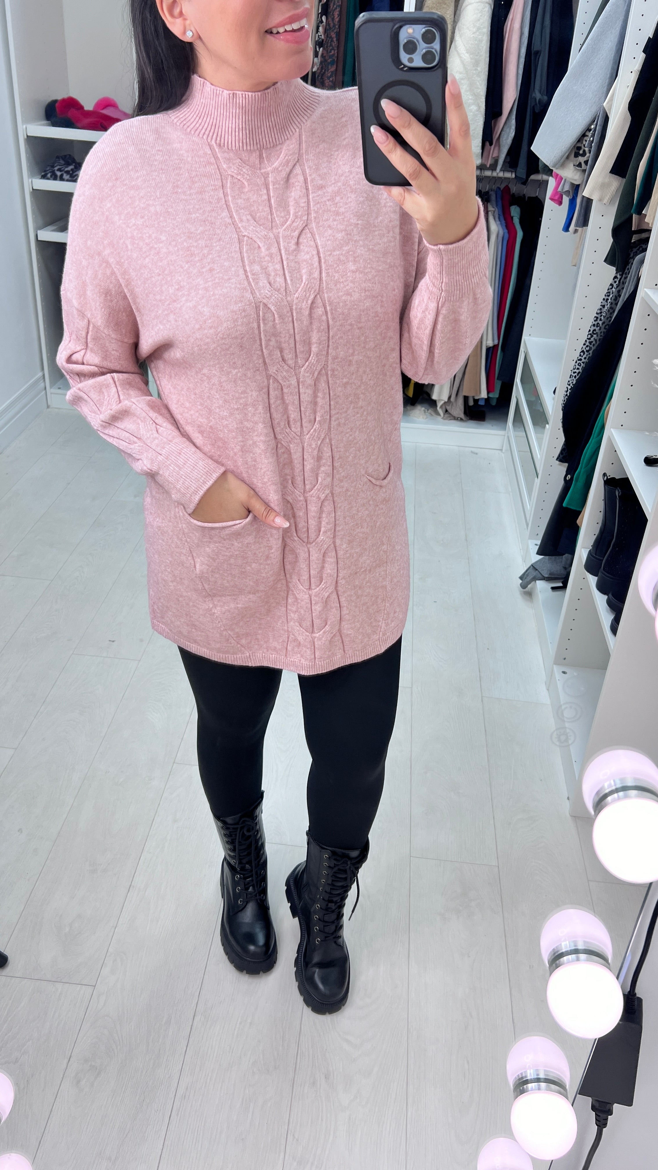 Qadira Cable Knit Design Jumper