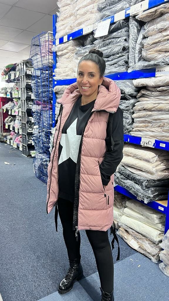 Katlyn Blush Oversized Puffer Gilet