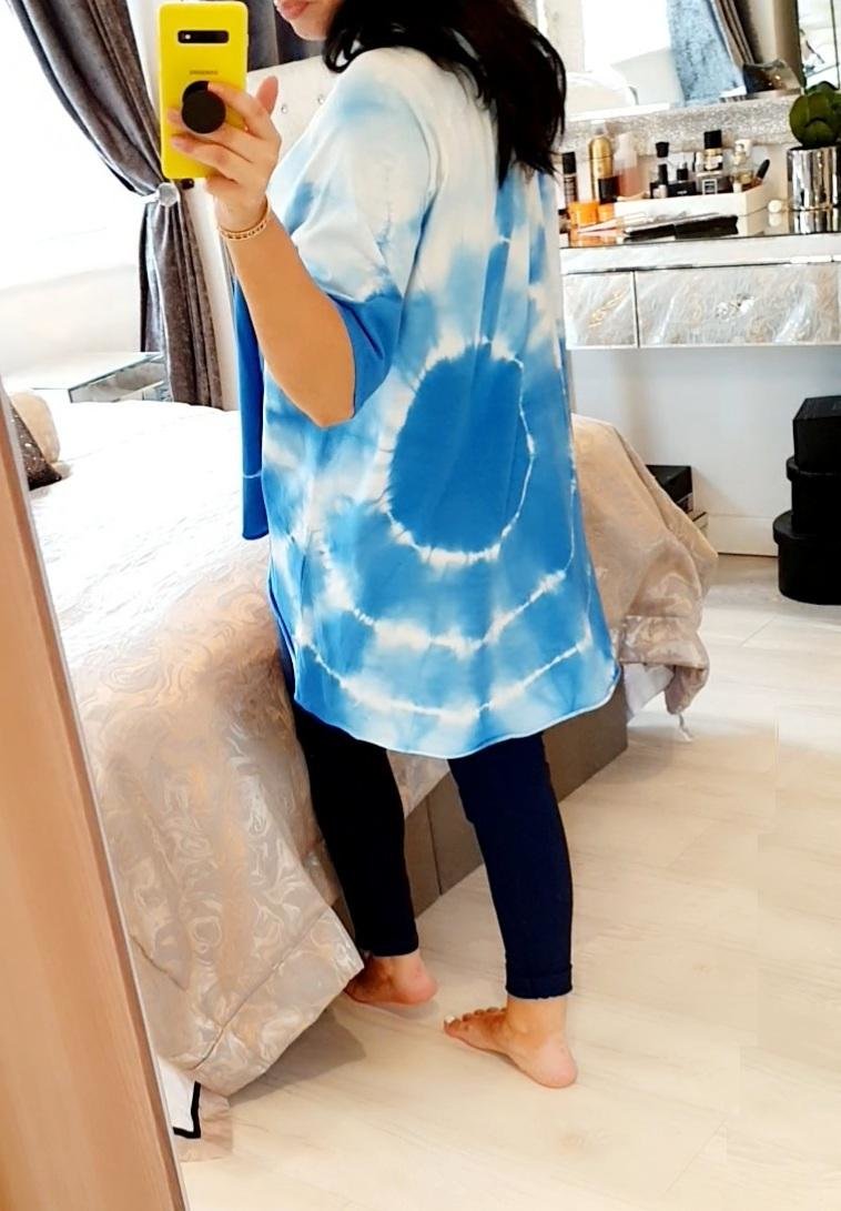 Olivine Tie Dye Dipped Hem T-shirt